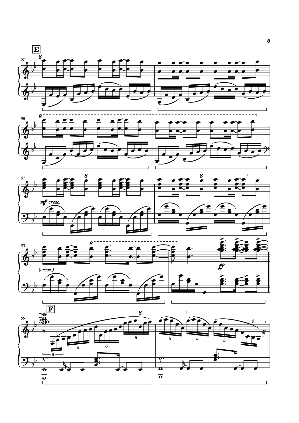 Trang 5 của Sheet nhạc PDF Piano bài hát unravel Piano - Animenz