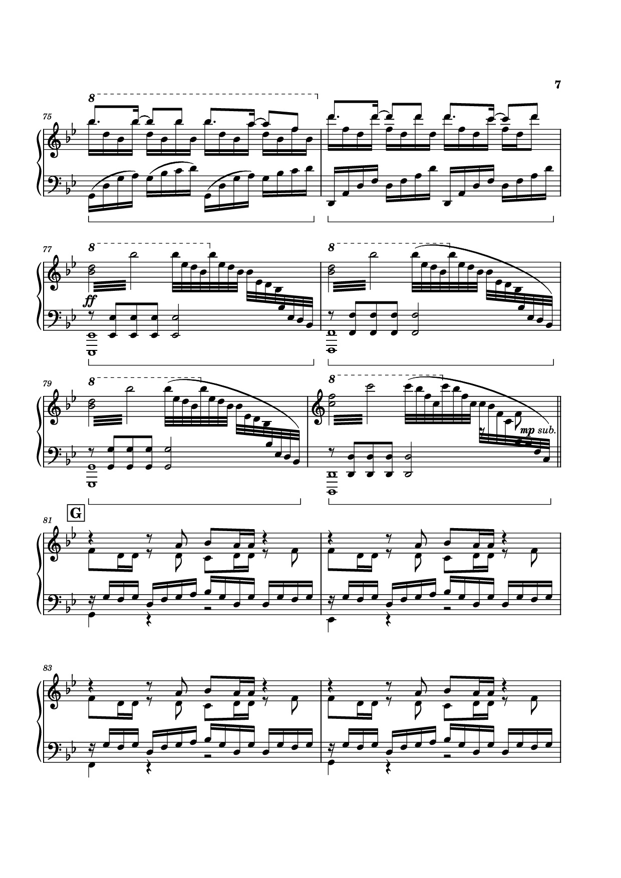 Trang 7 của Sheet nhạc PDF Piano bài hát unravel Piano - Animenz