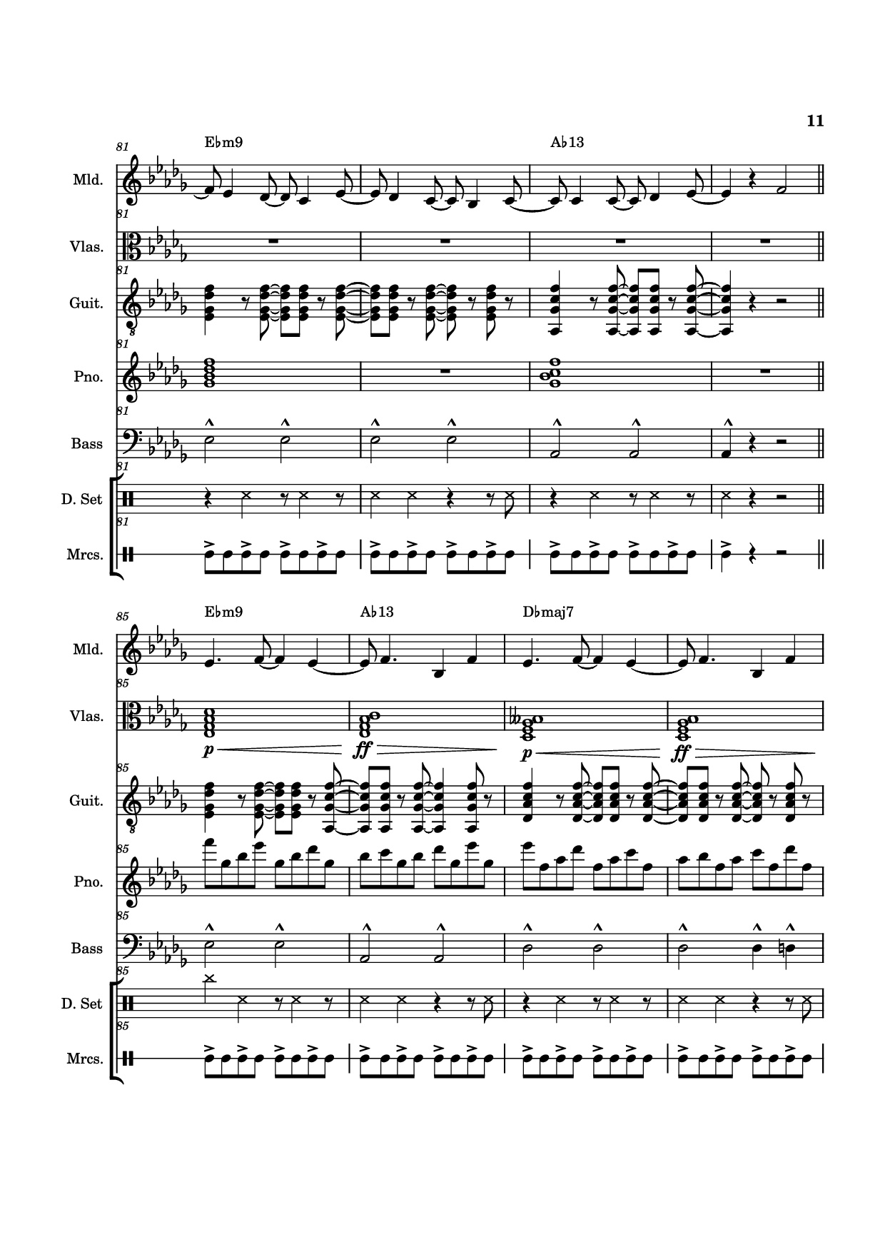 Trang 11 của Sheet nhạc PDF Piano Guitar Tab bài hát From The Start Piano - Arrangement by ste