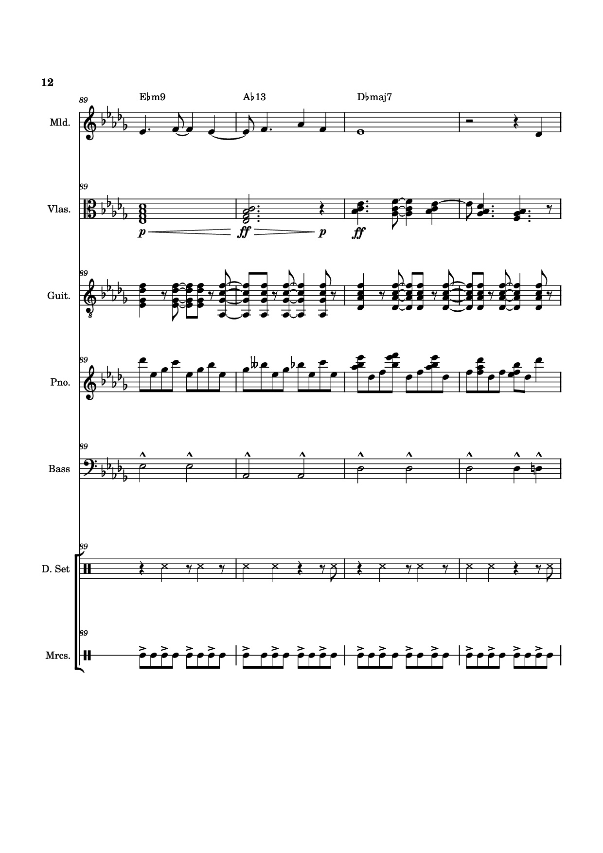 Trang 12 của Sheet nhạc PDF Piano Guitar Tab bài hát From The Start Piano - Arrangement by ste