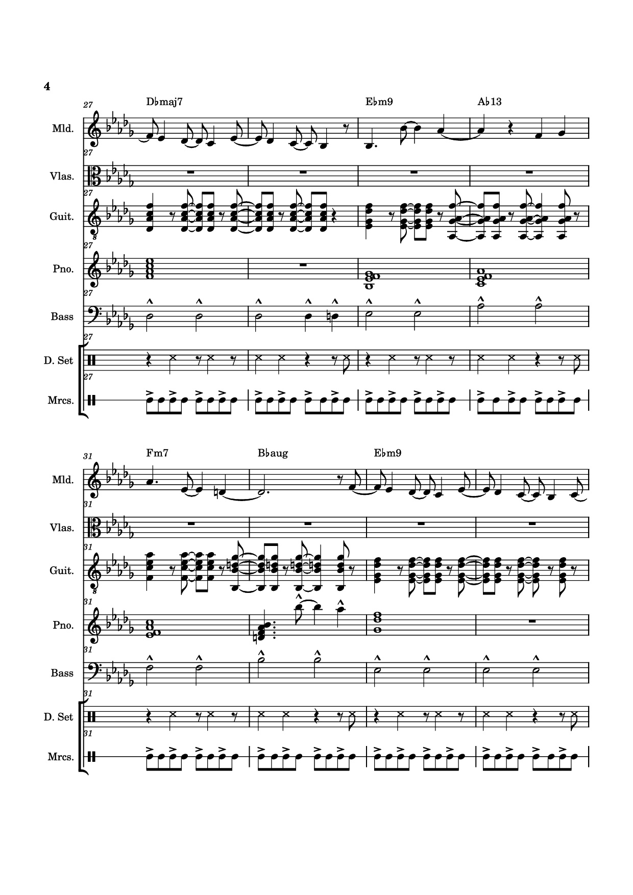 Trang 4 của Sheet nhạc PDF Piano Guitar Tab bài hát From The Start Piano - Arrangement by ste
