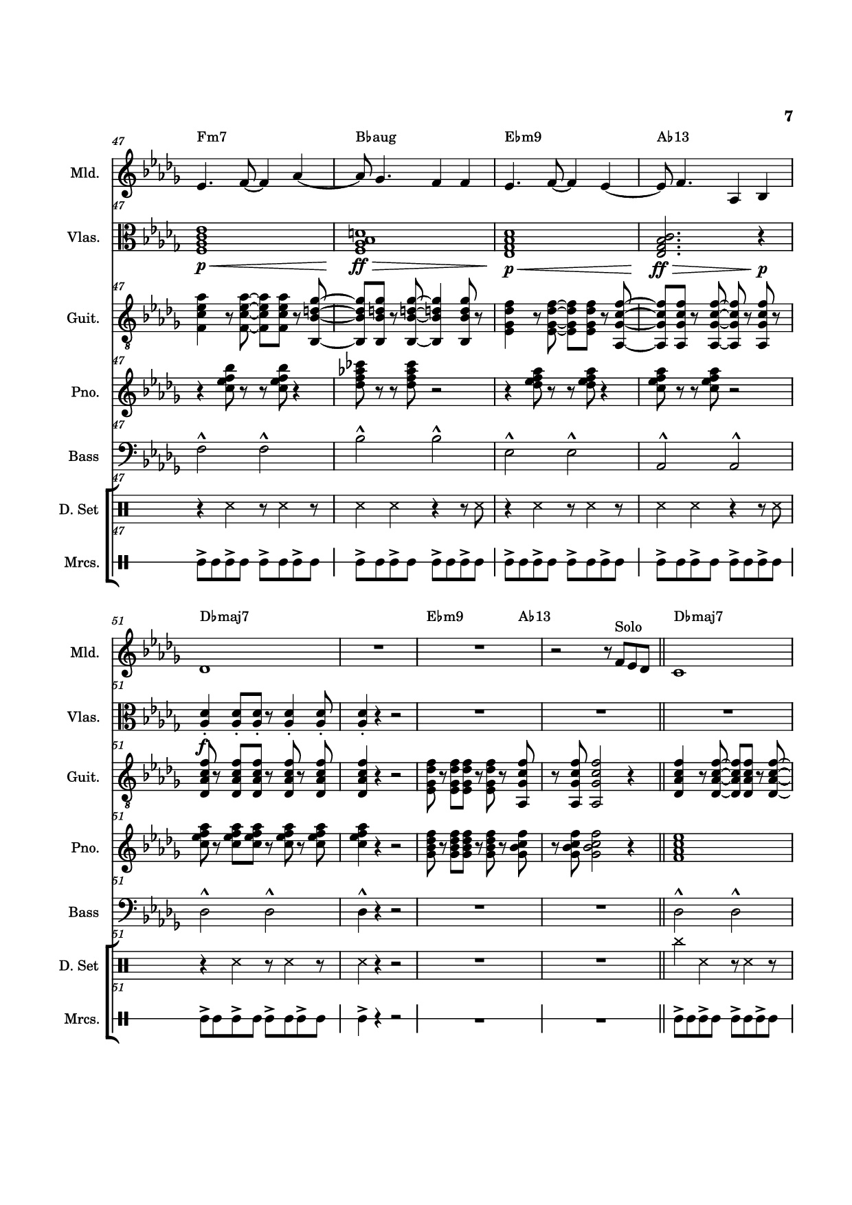 Trang 7 của Sheet nhạc PDF Piano Guitar Tab bài hát From The Start Piano - Arrangement by ste
