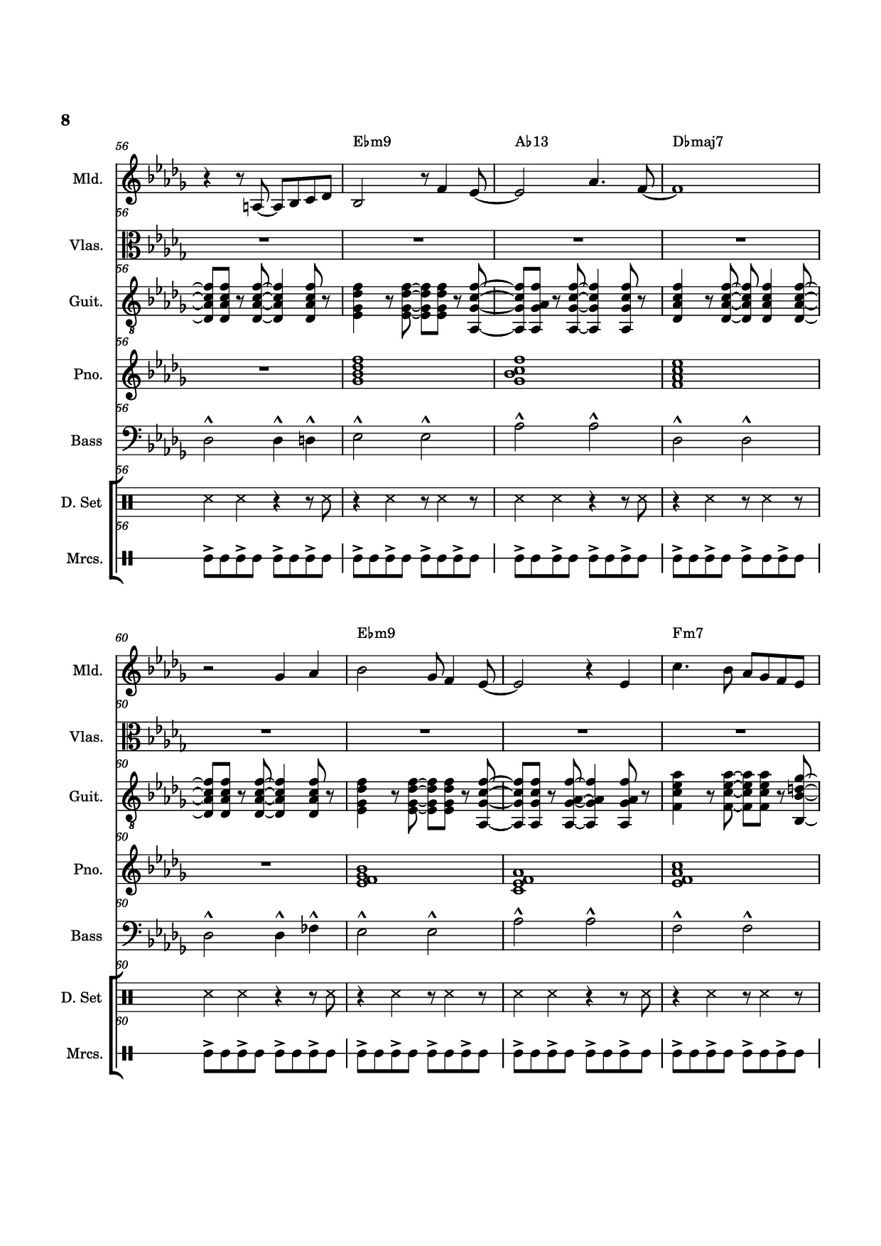 Trang 8 của Sheet nhạc PDF Piano Guitar Tab bài hát From The Start Piano - Arrangement by ste