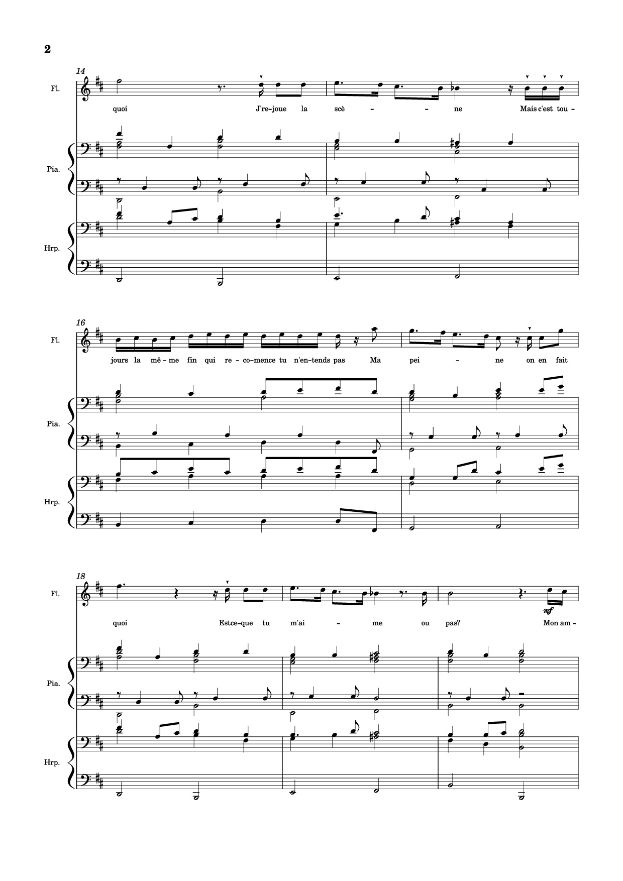 Trang 2 của Sheet nhạc PDF Piano Guitar Tab bài hát MON AMOUR Piano - Slimane