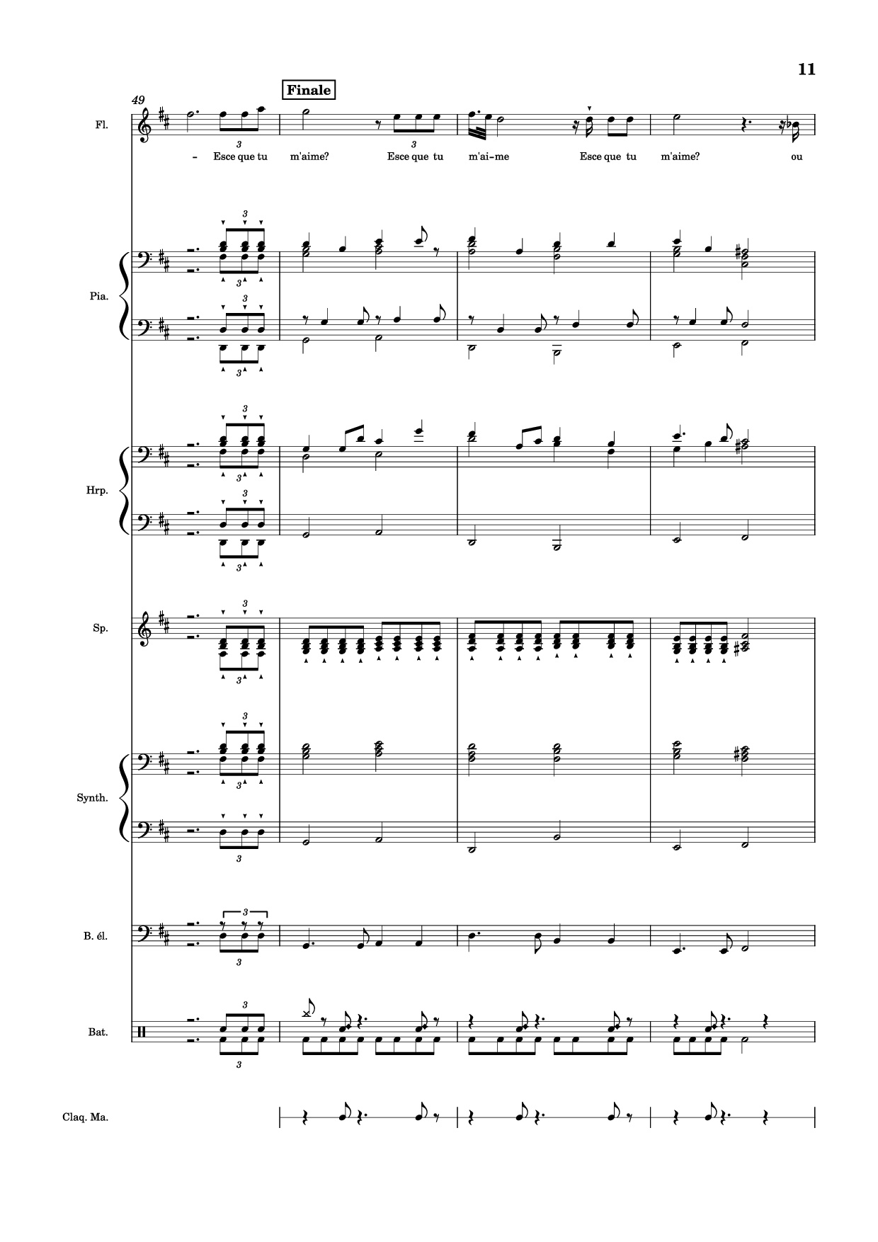 Trang 11 của Sheet nhạc PDF Piano Guitar Tab bài hát MON AMOUR Piano - Slimane