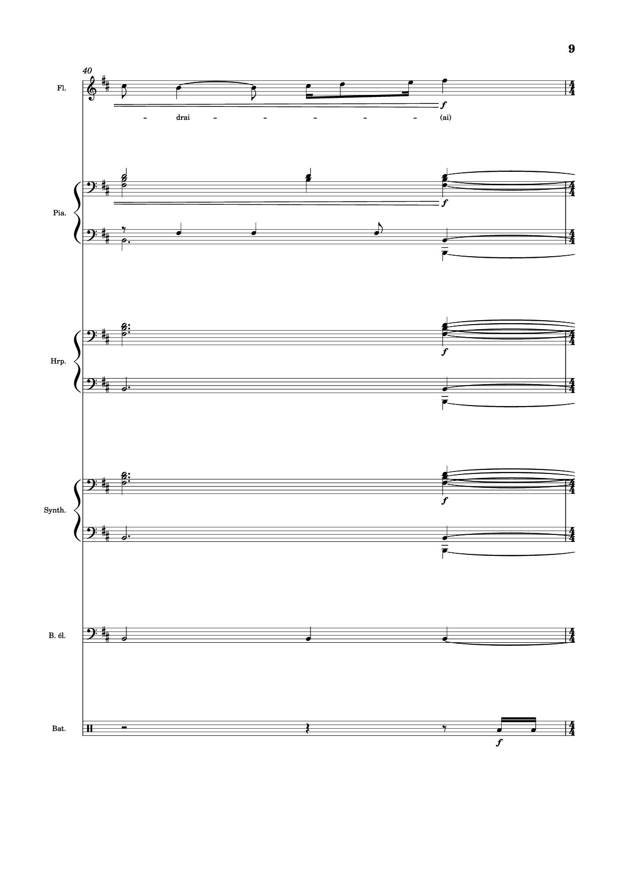Trang 9 của Sheet nhạc PDF Piano Guitar Tab bài hát MON AMOUR Piano - Slimane