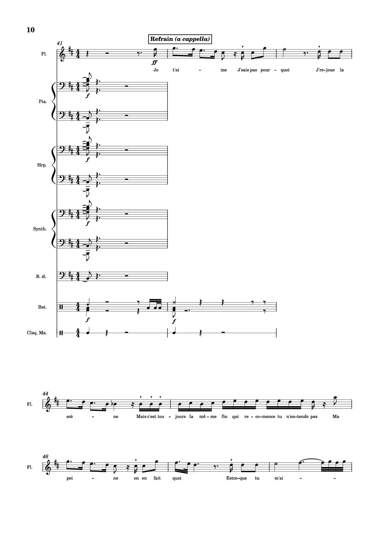 Trang 10 của Sheet nhạc PDF Piano Guitar Tab bài hát MON AMOUR Piano - Slimane