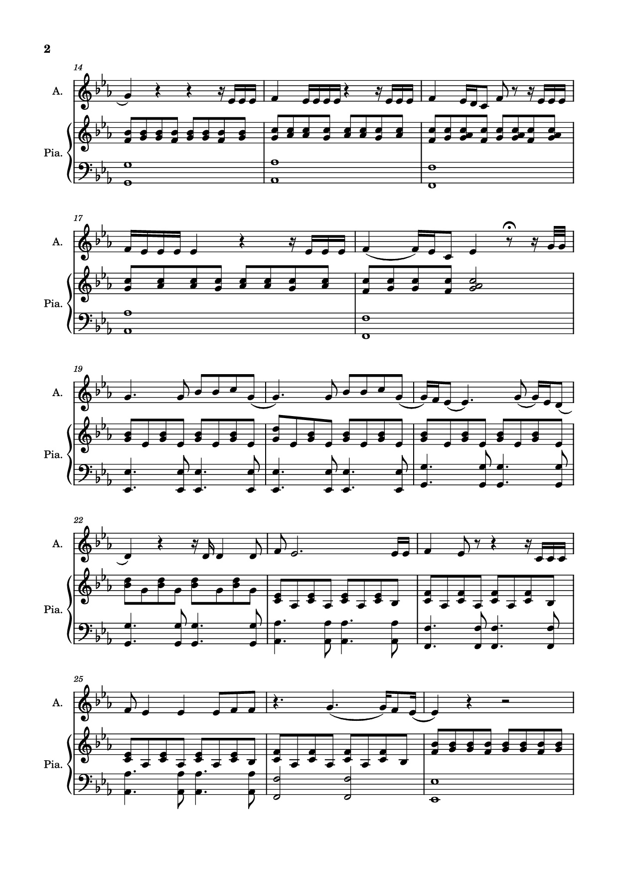 Trang 2 của Sheet nhạc PDF Piano bài hát Pop corn salé Piano - N. Poz