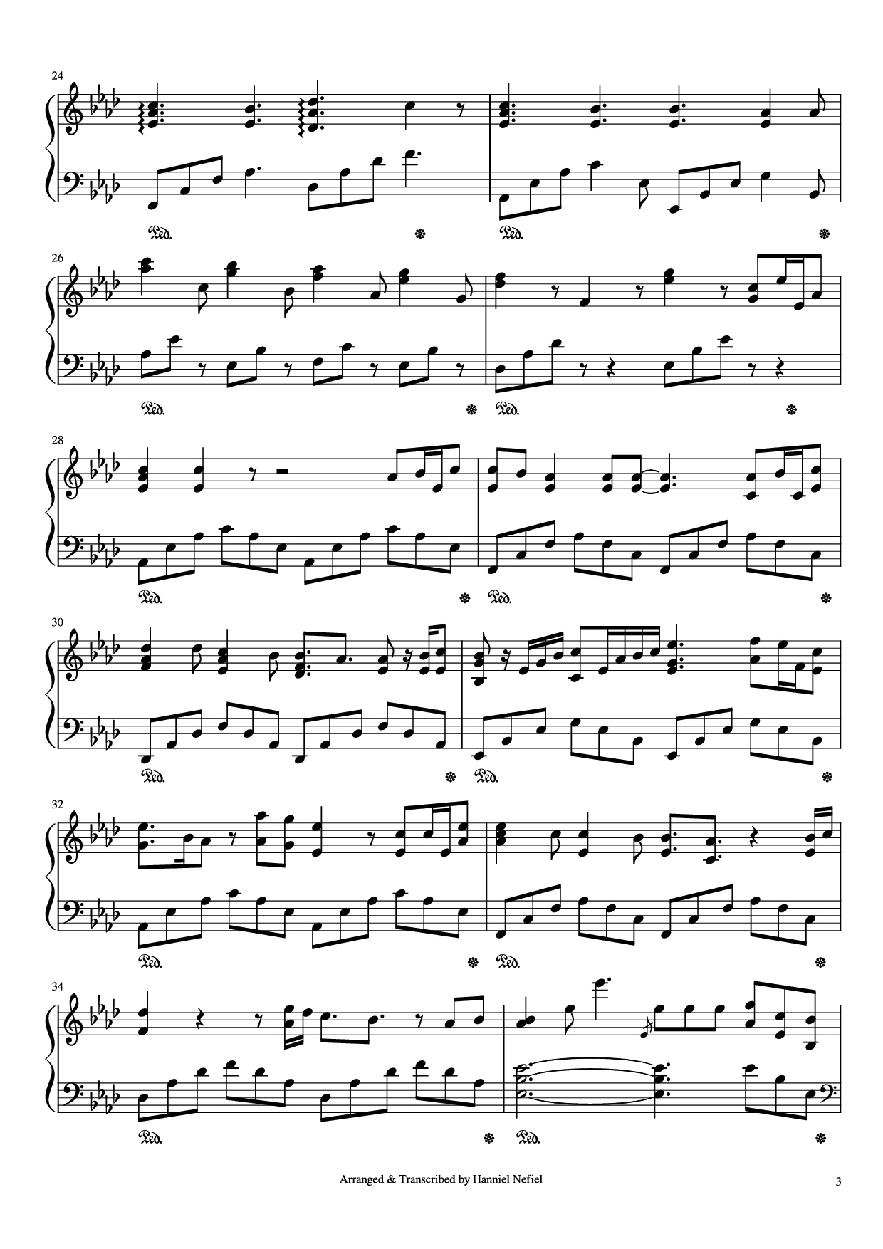 Trang 3 của Sheet nhạc PDF Piano bài hát Perfect Piano - Ed Sheeran