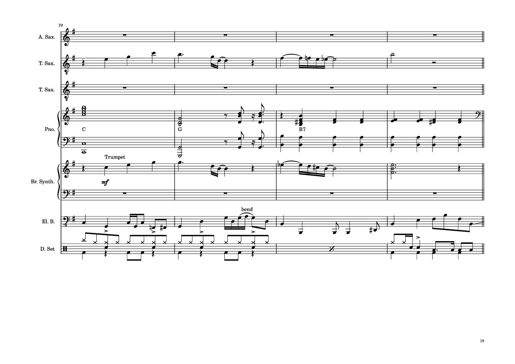 Trang 19 của Sheet nhạc PDF Piano Guitar Tab bài hát 176th Street Piano - Transcribed by