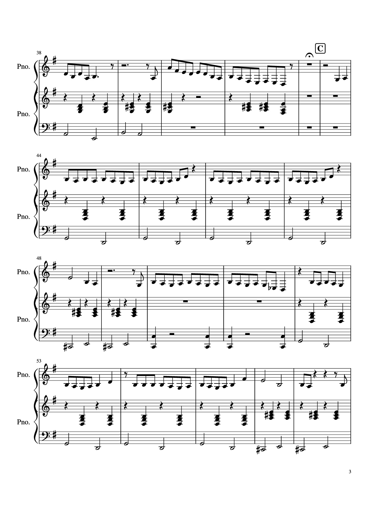 Trang 3 của Sheet nhạc PDF Piano bài hát Never Ever Getting Rid of Me Piano - Undefined
