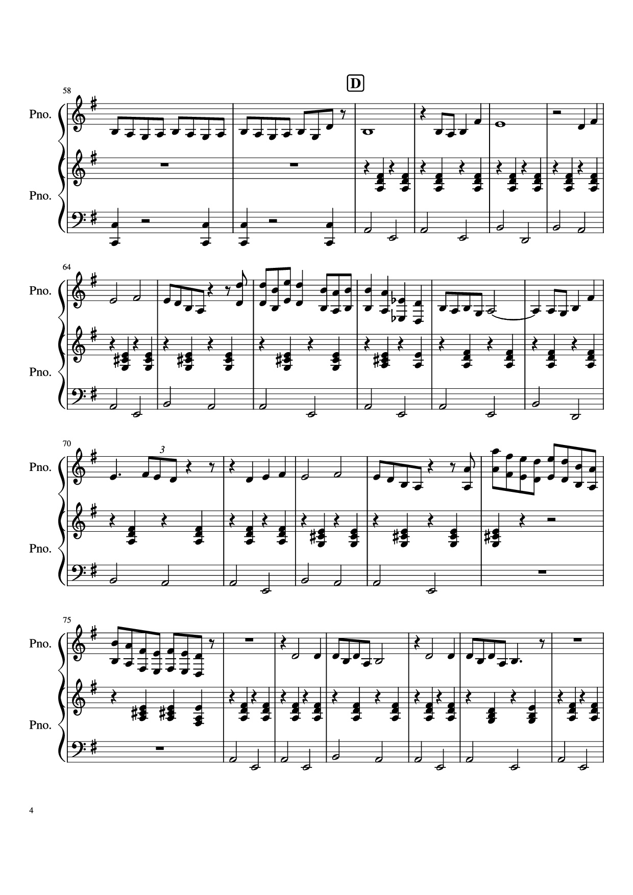 Trang 4 của Sheet nhạc PDF Piano bài hát Never Ever Getting Rid of Me Piano - Undefined
