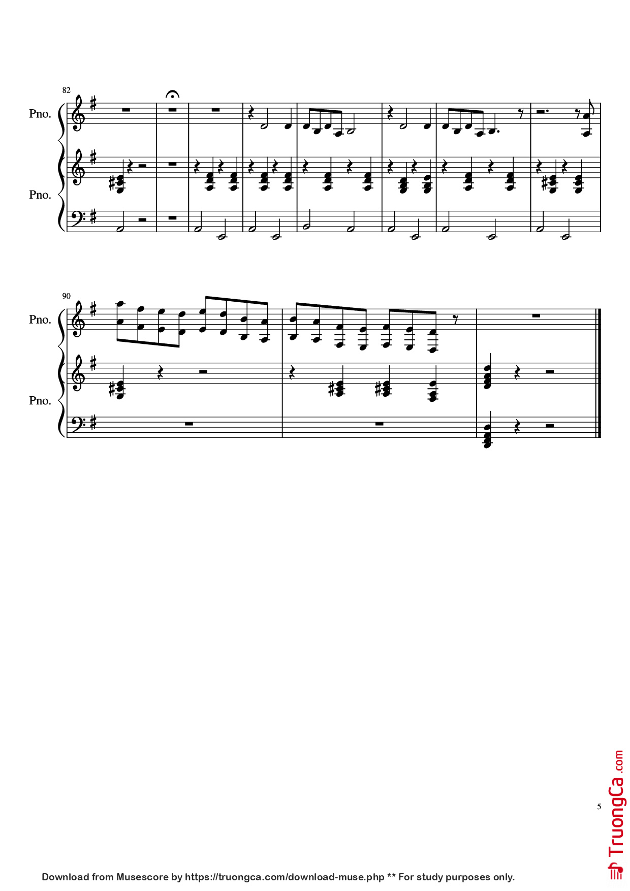 Trang 5 của Sheet nhạc PDF Piano bài hát Never Ever Getting Rid of Me Piano - Undefined