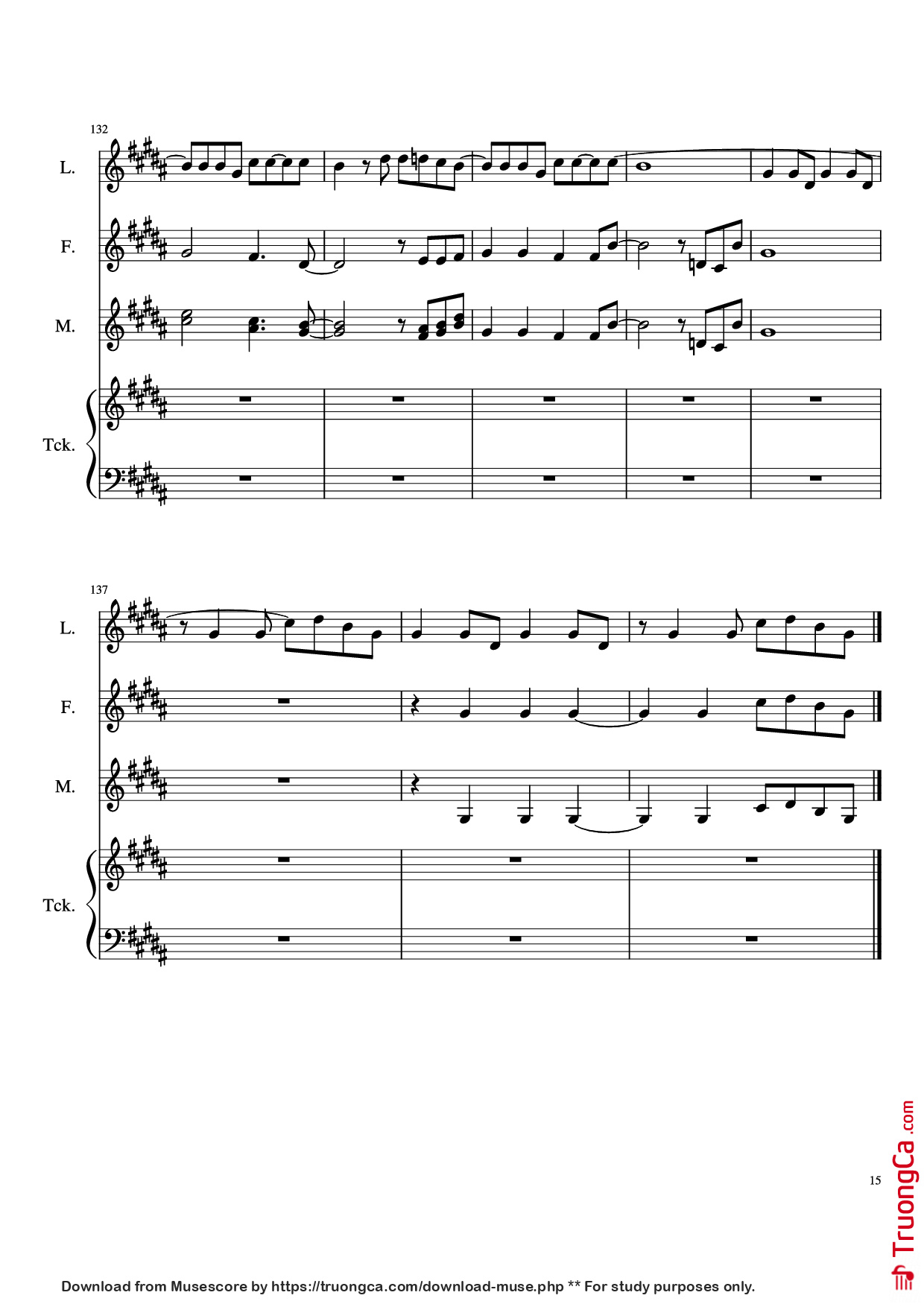 Trang 15 của Sheet nhạc PDF Piano bài hát The Ballad Of Sara Berry Piano - Music and Lyrics by