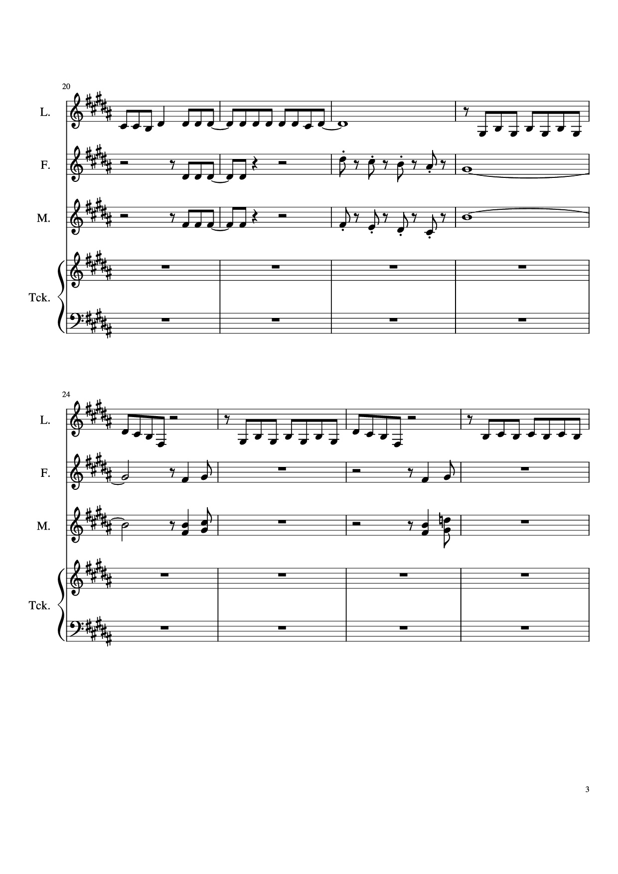 Trang 3 của Sheet nhạc PDF Piano bài hát The Ballad Of Sara Berry Piano - Music and Lyrics by