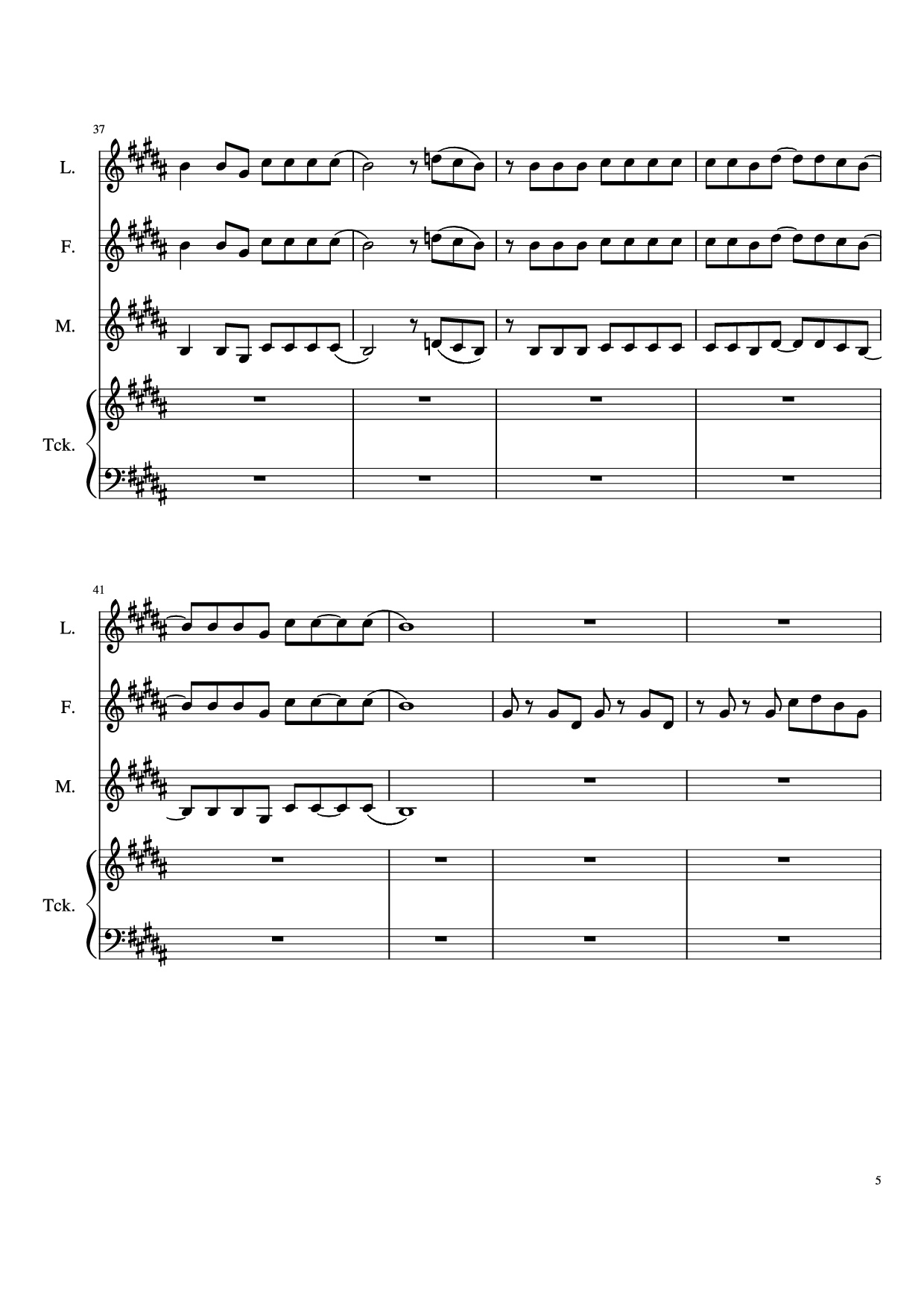 Trang 5 của Sheet nhạc PDF Piano bài hát The Ballad Of Sara Berry Piano - Music and Lyrics by