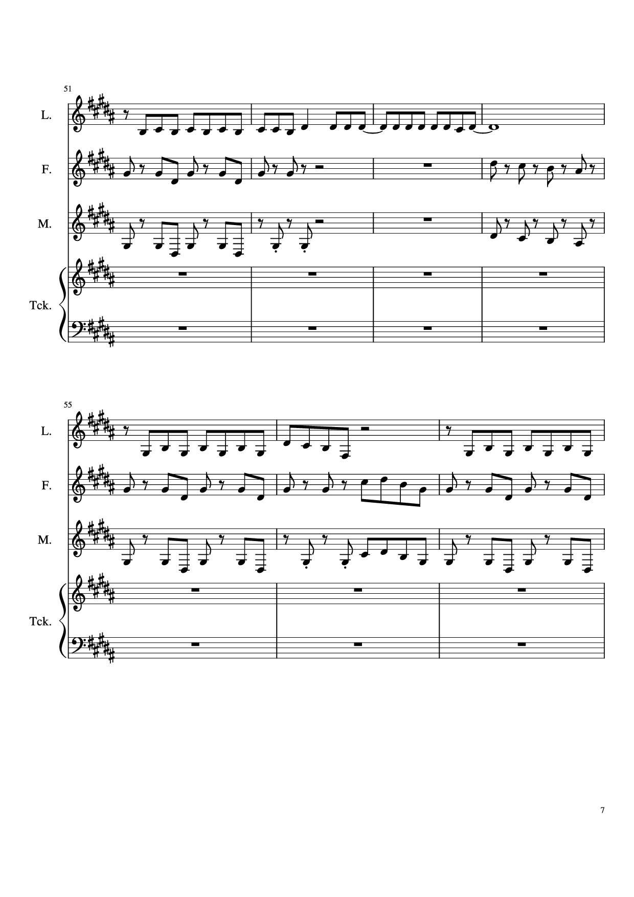 Trang 7 của Sheet nhạc PDF Piano bài hát The Ballad Of Sara Berry Piano - Music and Lyrics by
