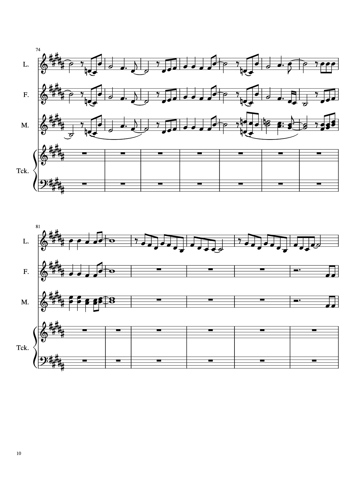 Trang 10 của Sheet nhạc PDF Piano bài hát The Ballad Of Sara Berry Piano - Music and Lyrics by