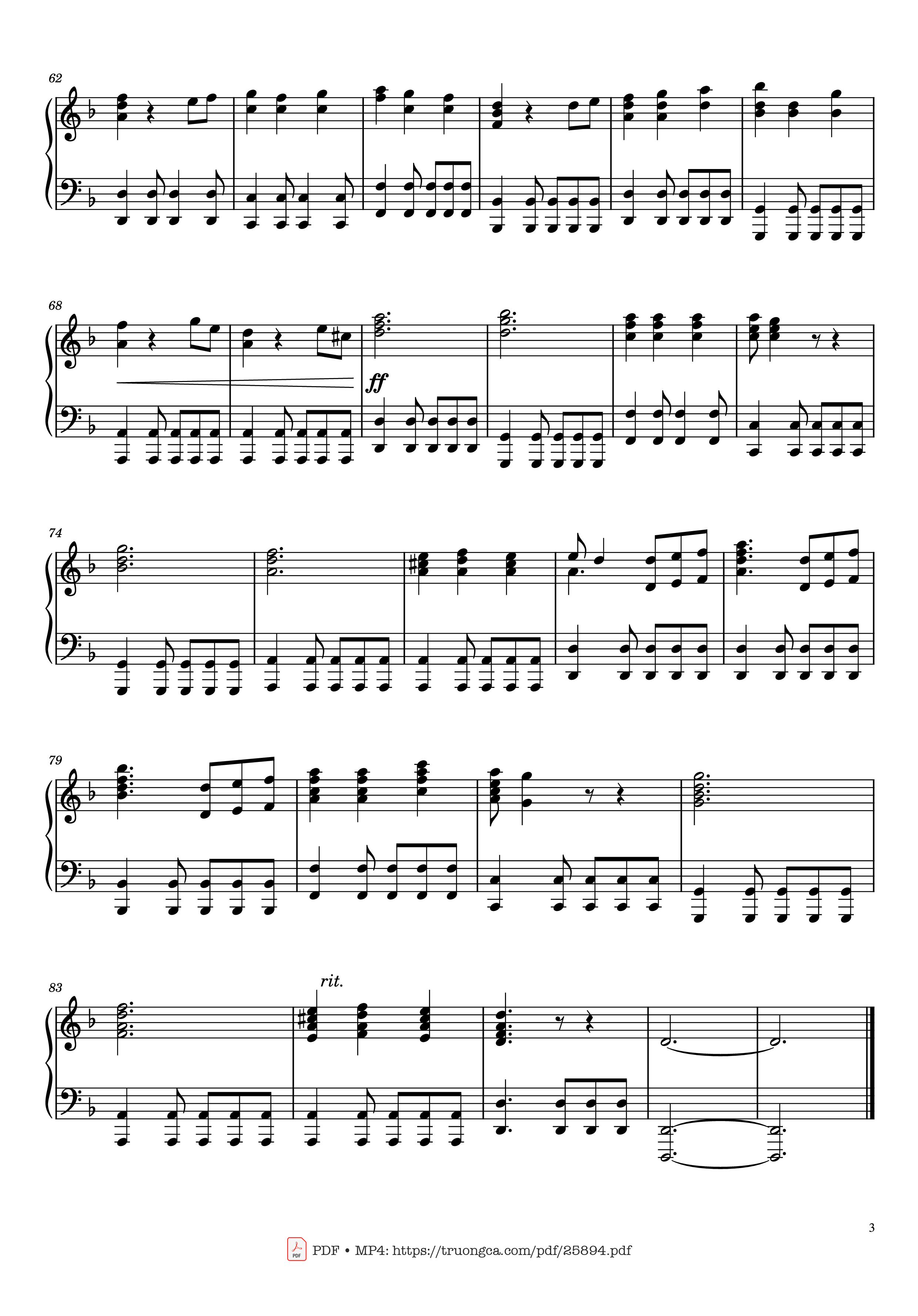 Trang 3 của Sheet nhạc PDF Piano bài hát He