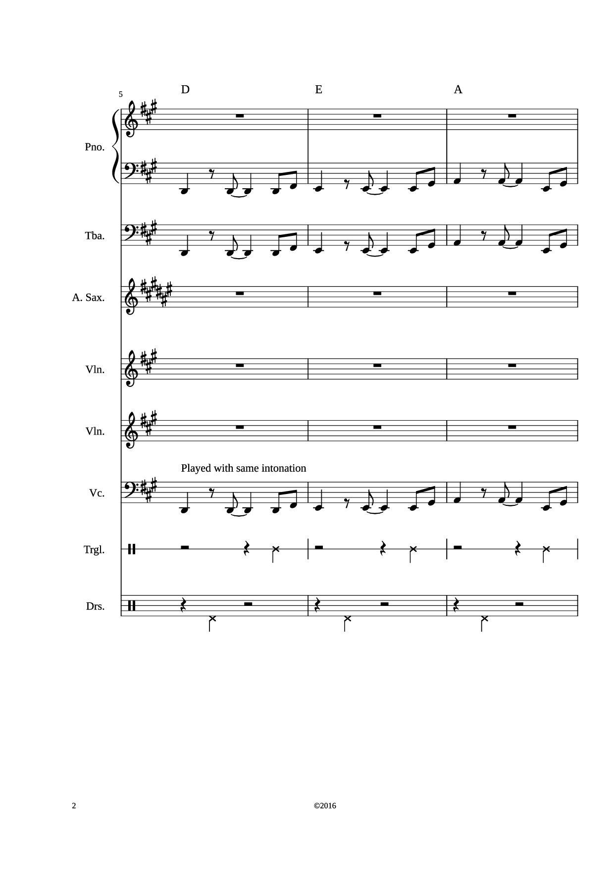Trang 2 của Sheet nhạc PDF bài hát Stand by me Piano - Adamkyi