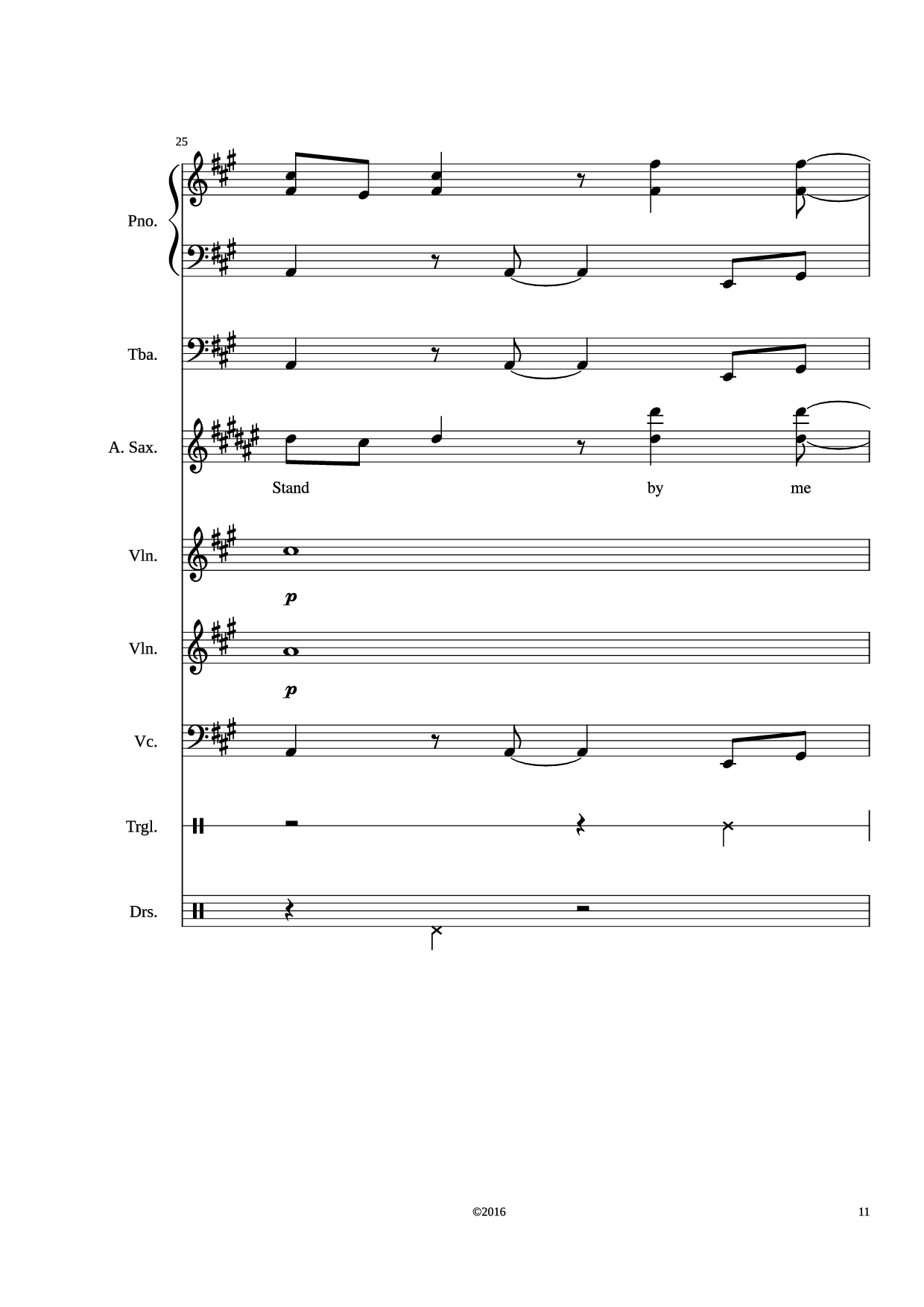 Trang 11 của Sheet nhạc PDF bài hát Stand by me Piano - Adamkyi