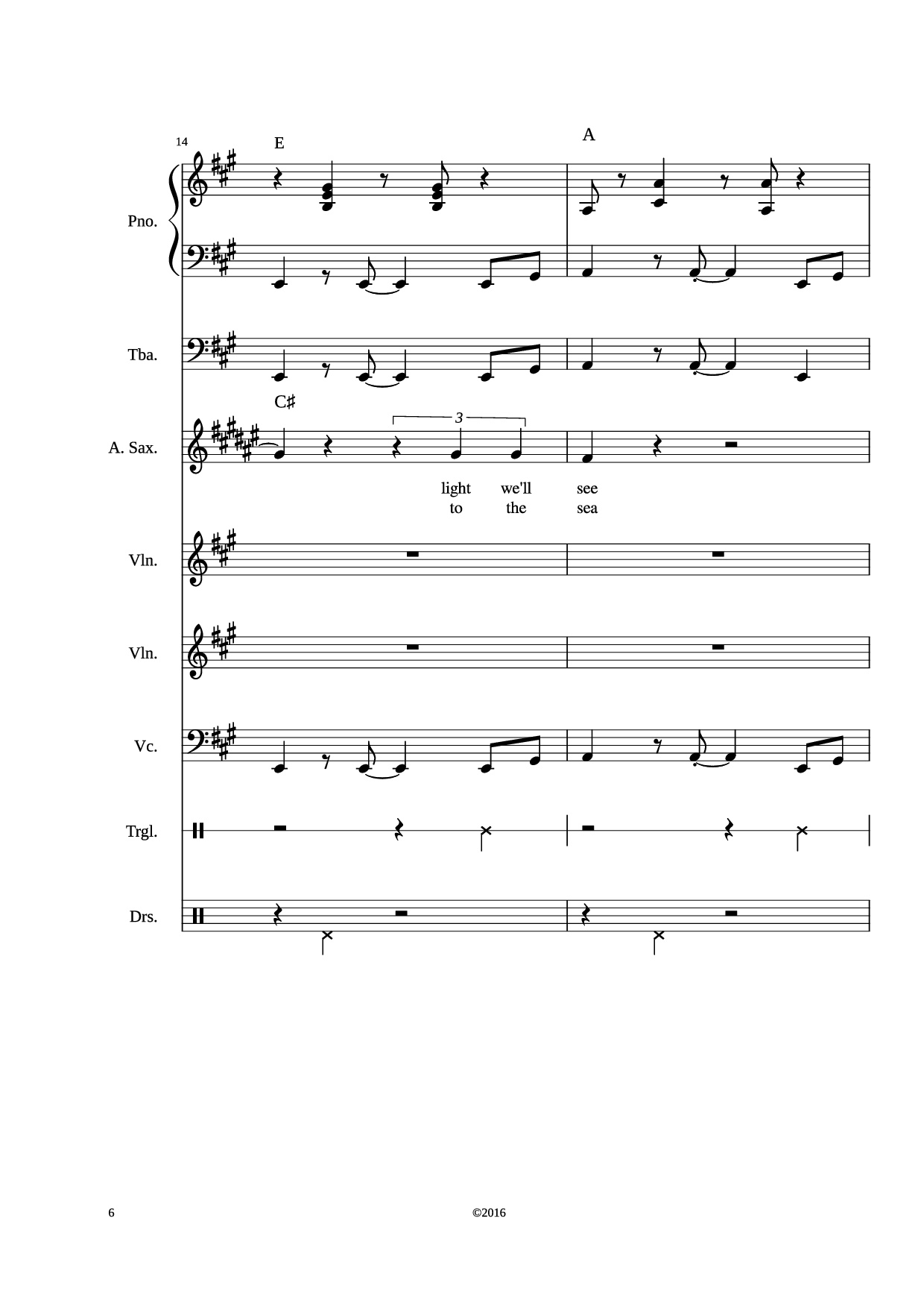 Trang 6 của Sheet nhạc PDF bài hát Stand by me Piano - Adamkyi