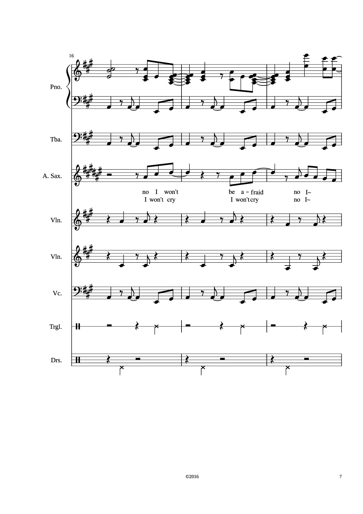 Trang 7 của Sheet nhạc PDF bài hát Stand by me Piano - Adamkyi