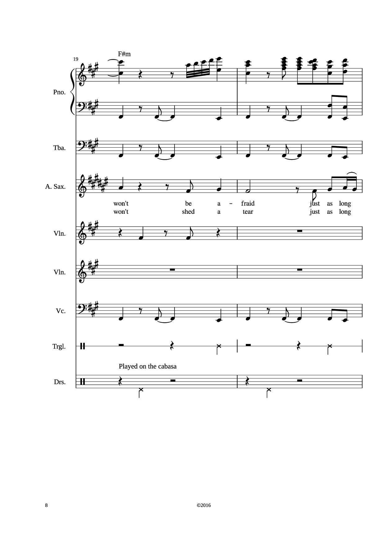 Trang 8 của Sheet nhạc PDF bài hát Stand by me Piano - Adamkyi