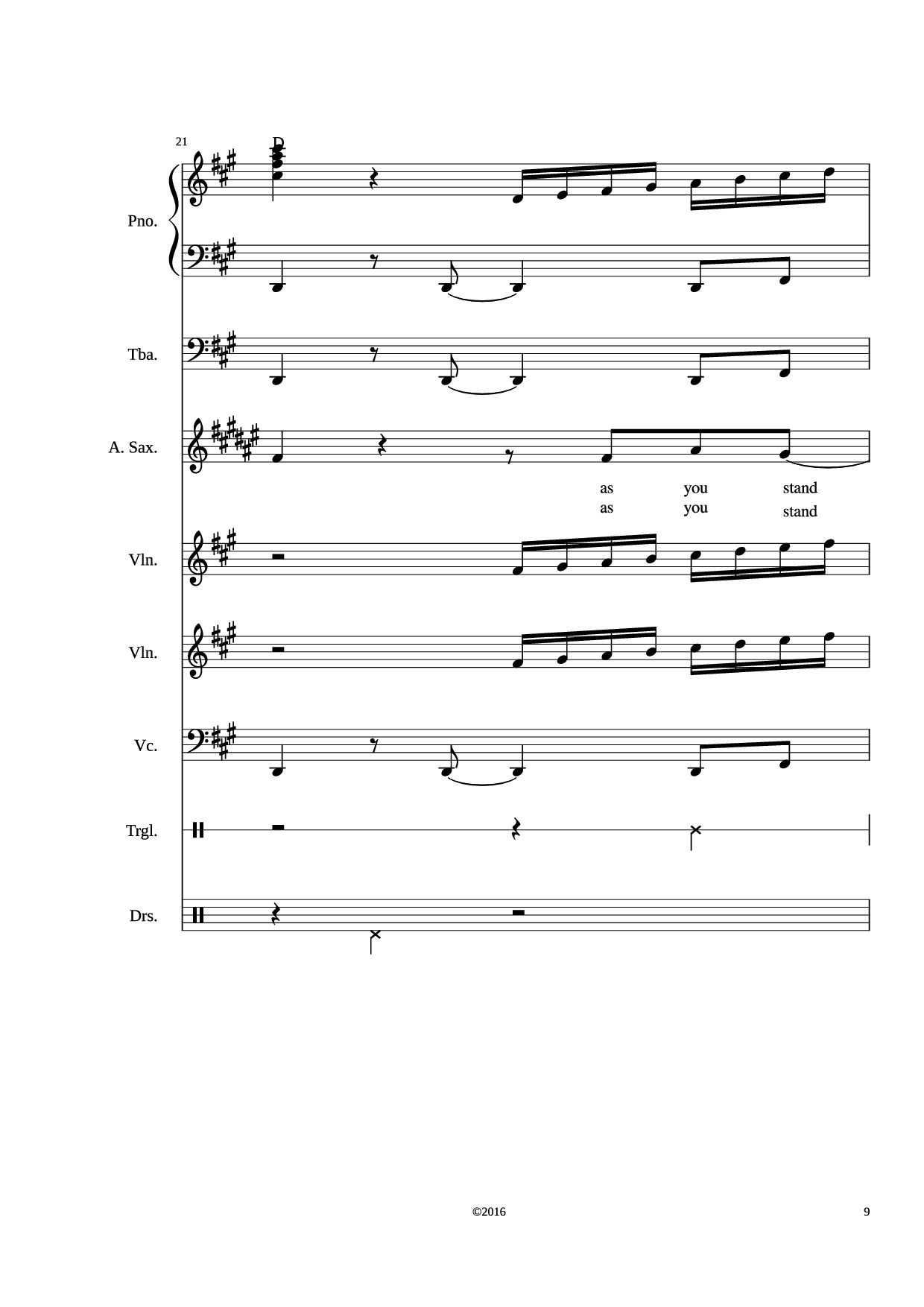 Trang 9 của Sheet nhạc PDF bài hát Stand by me Piano - Adamkyi