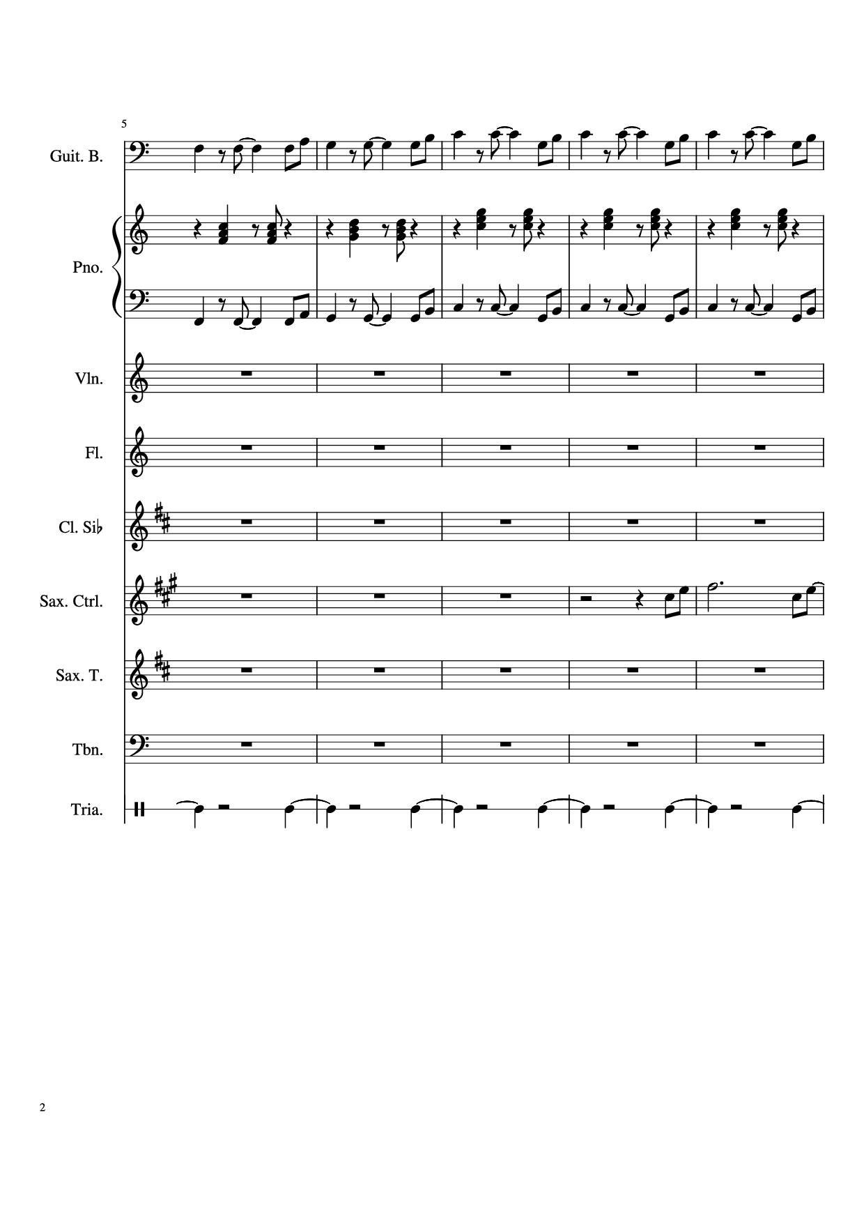Trang 2 của Sheet nhạc PDF bài hát Stand By Me Piano & Violin - Ben E King