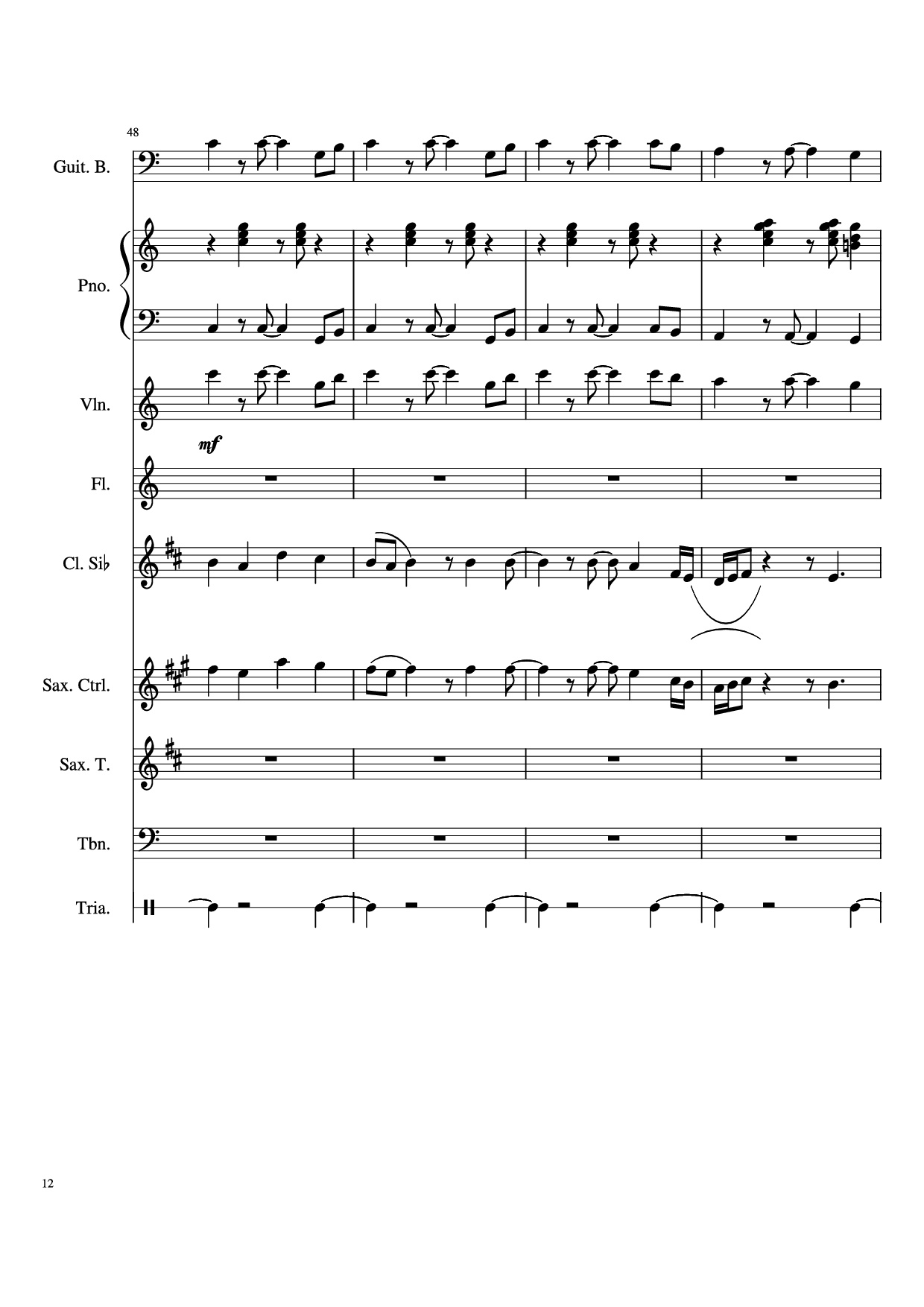 Trang 12 của Sheet nhạc PDF bài hát Stand By Me Piano & Violin - Ben E King