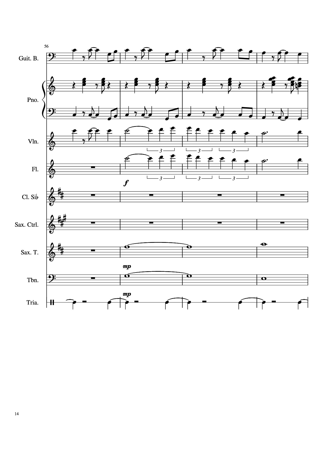 Trang 14 của Sheet nhạc PDF bài hát Stand By Me Piano & Violin - Ben E King