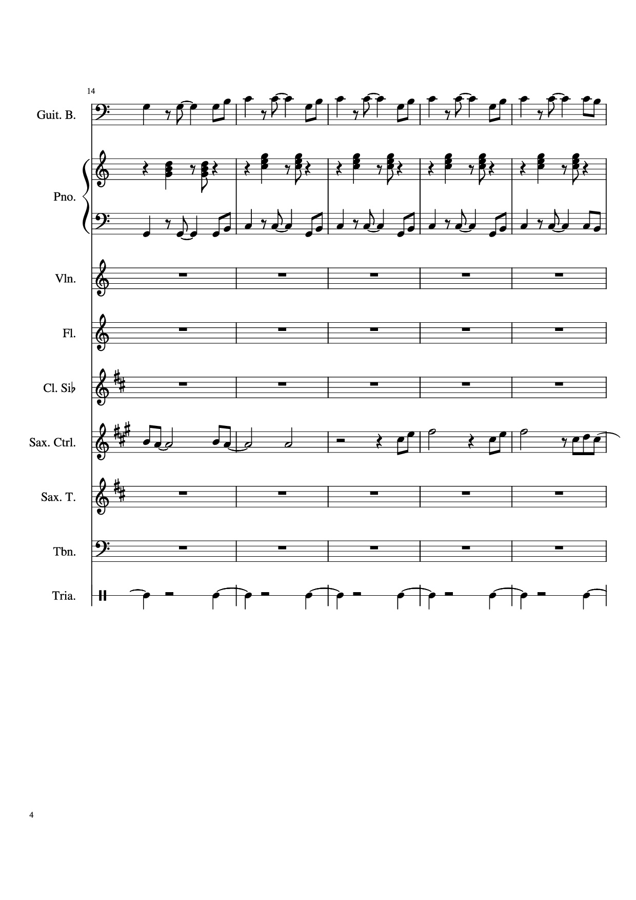 Trang 4 của Sheet nhạc PDF bài hát Stand By Me Piano & Violin - Ben E King