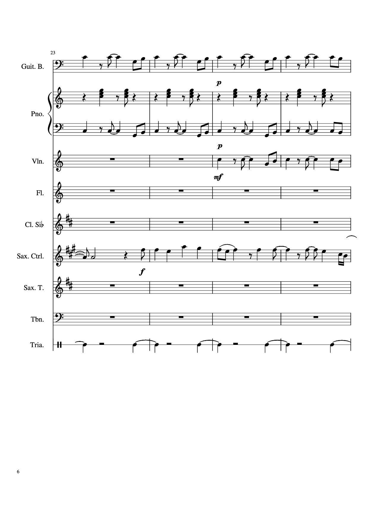 Trang 6 của Sheet nhạc PDF bài hát Stand By Me Piano & Violin - Ben E King