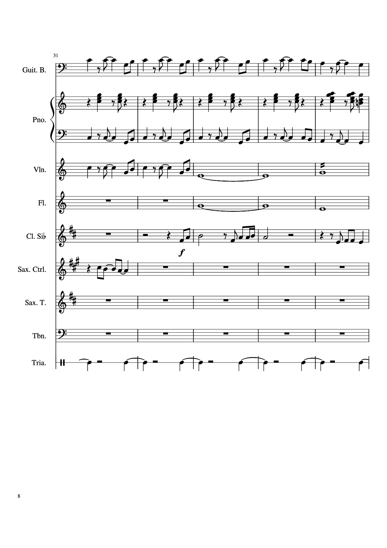 Trang 8 của Sheet nhạc PDF bài hát Stand By Me Piano & Violin - Ben E King