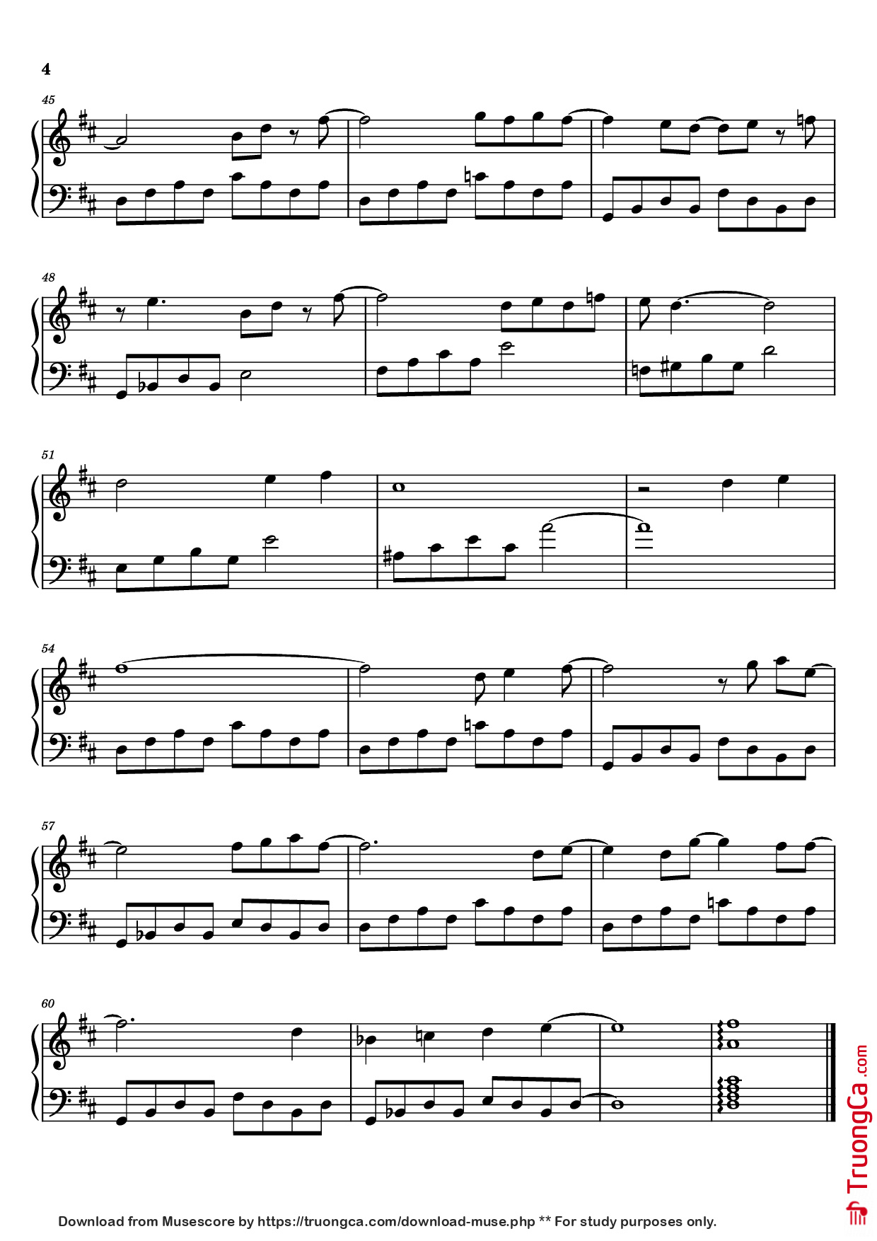 Trang 4 của Sheet nhạc PDF Piano bài hát SEASONS Piano - Wave to earth