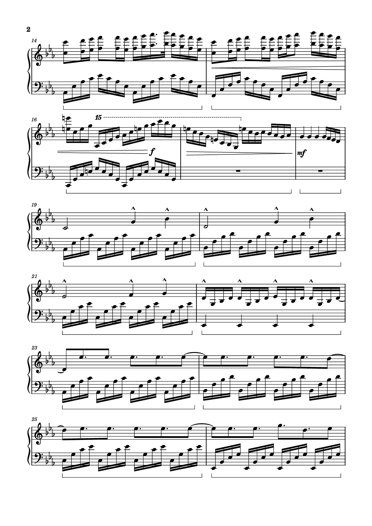 Trang 2 của Sheet nhạc PDF Piano bài hát ICARUS Piano - Arr.: Dave