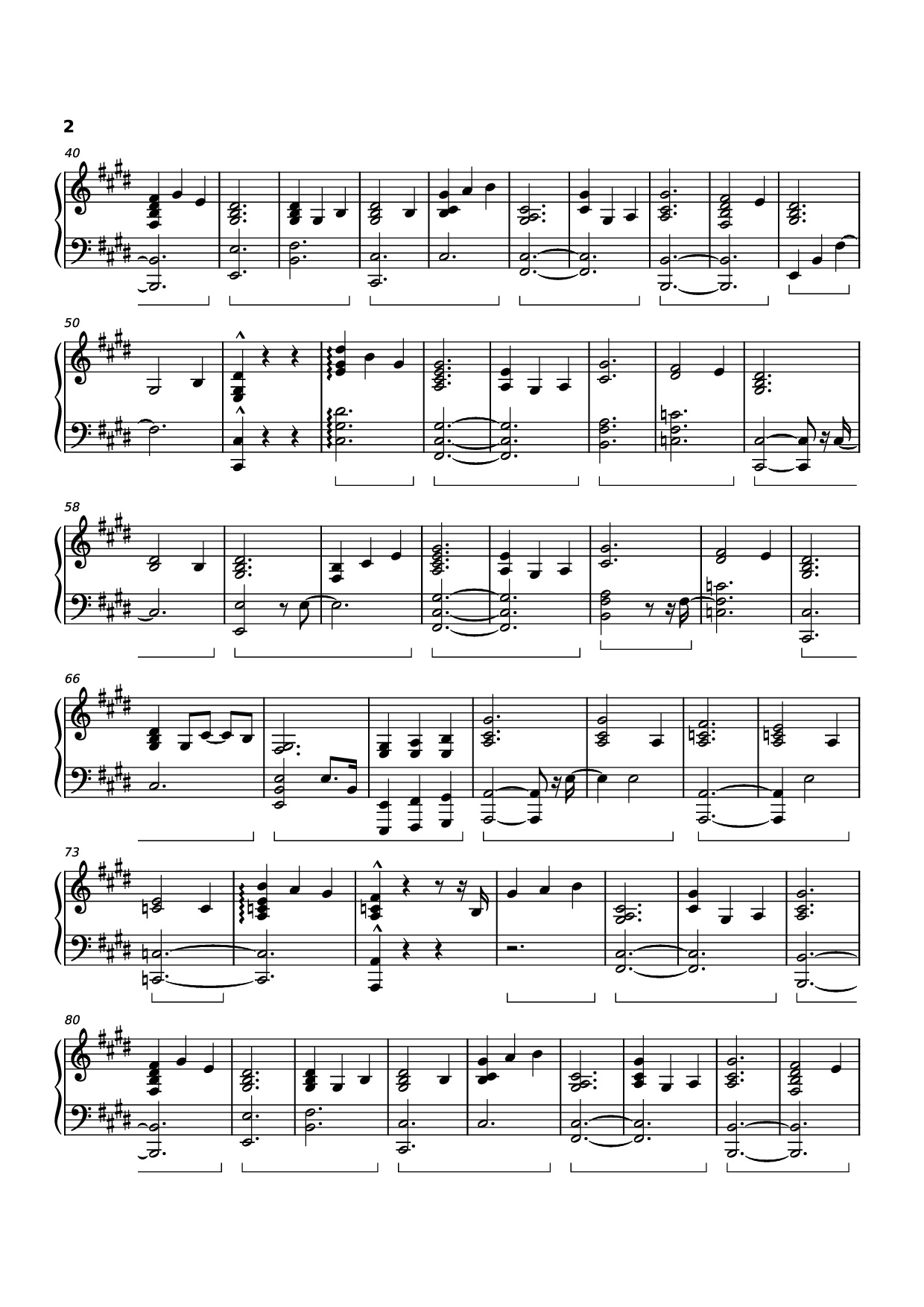 Trang 2 của Sheet nhạc PDF Piano bài hát Shouldn
