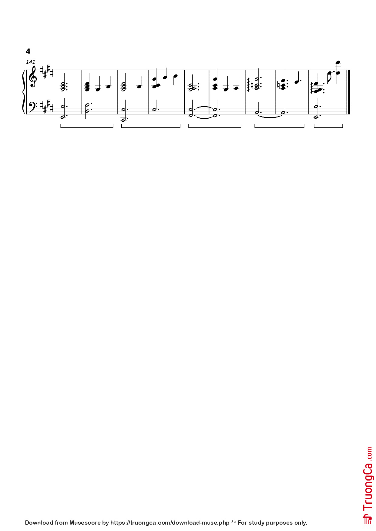 Trang 4 của Sheet nhạc PDF Piano bài hát Shouldn