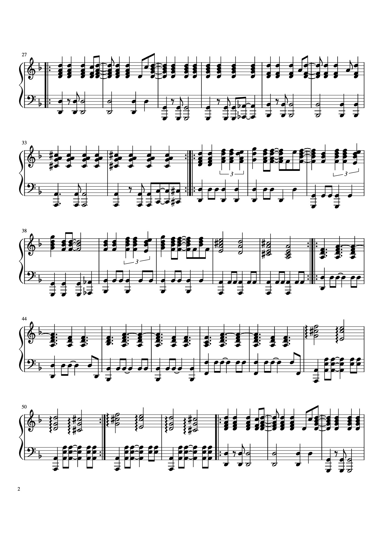 Trang 2 của Sheet nhạc PDF Piano bài hát Back to Black Piano - Amy Winehouse