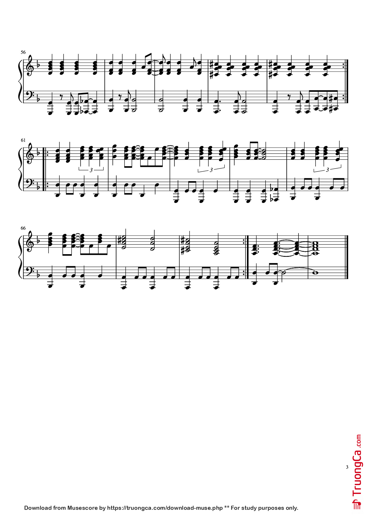 Trang 3 của Sheet nhạc PDF Piano bài hát Back to Black Piano - Amy Winehouse