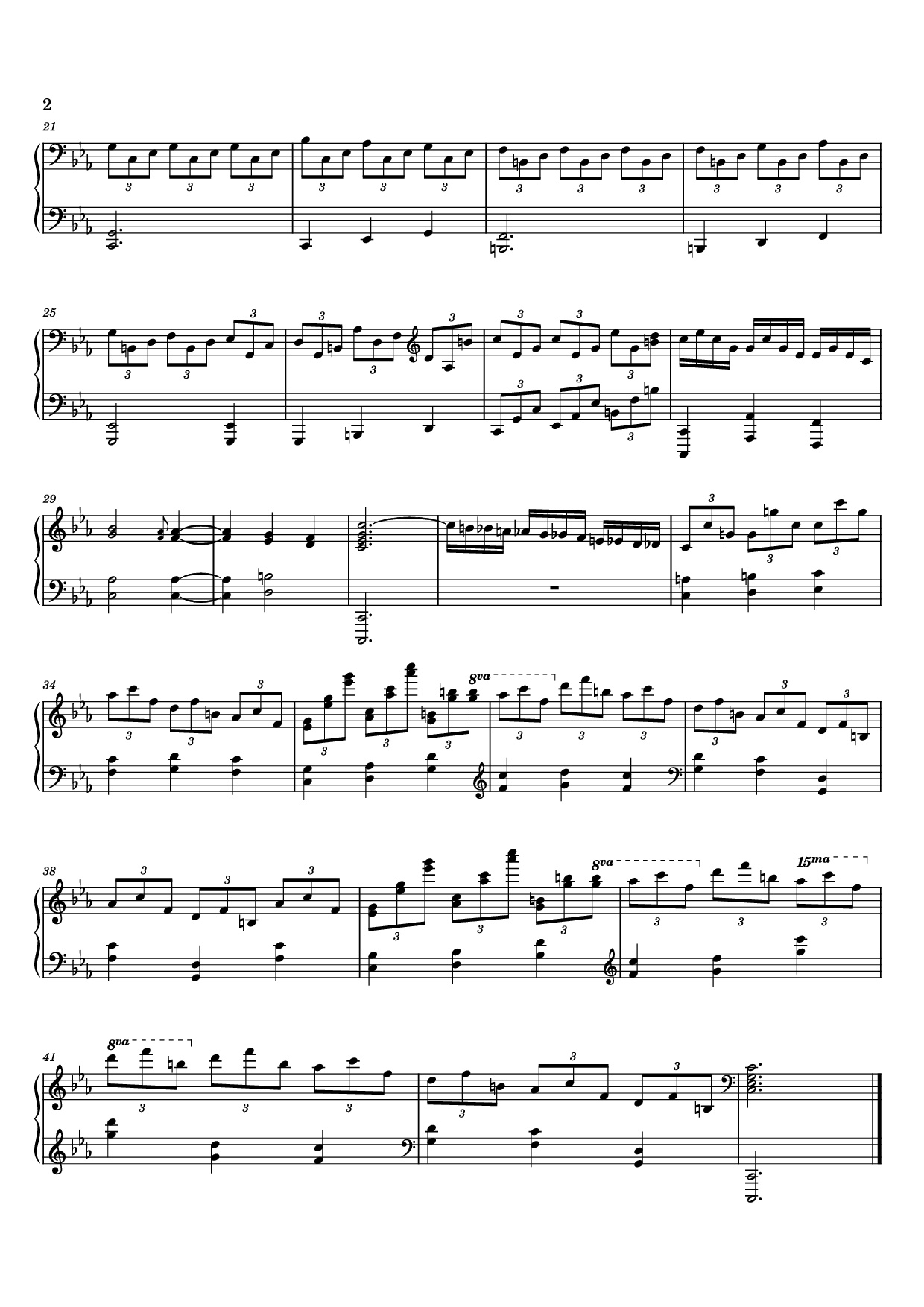 Trang 2 của Sheet nhạc PDF bài hát 12 Valses mélancoliques III - Dance of the Cranes - No. 1 in C Minor - Stephan Beneking