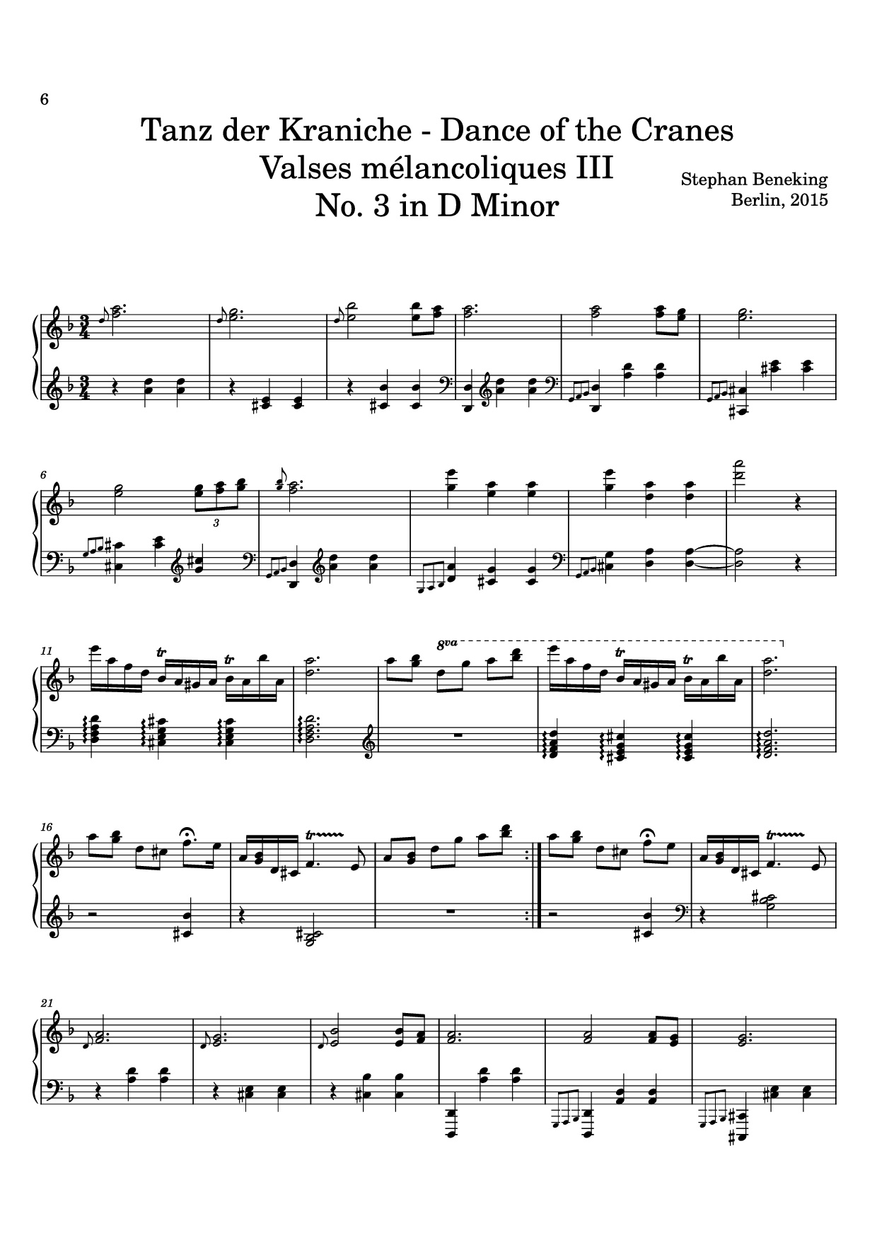 Trang 6 của Sheet nhạc PDF bài hát 12 Valses mélancoliques III - Dance of the Cranes - No. 1 in C Minor - Stephan Beneking