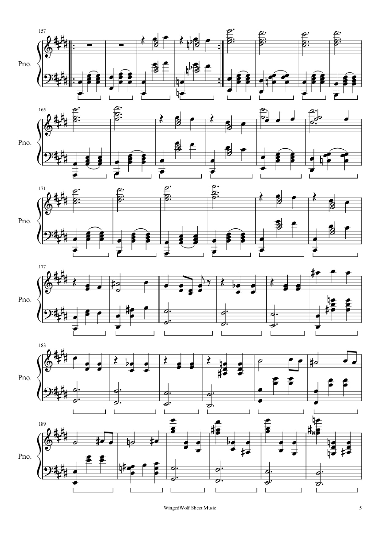 Trang 5 của Sheet nhạc PDF Piano bài hát Hijo de la Luna Piano - Originally by Mecano Covered by Octavio Vazquez