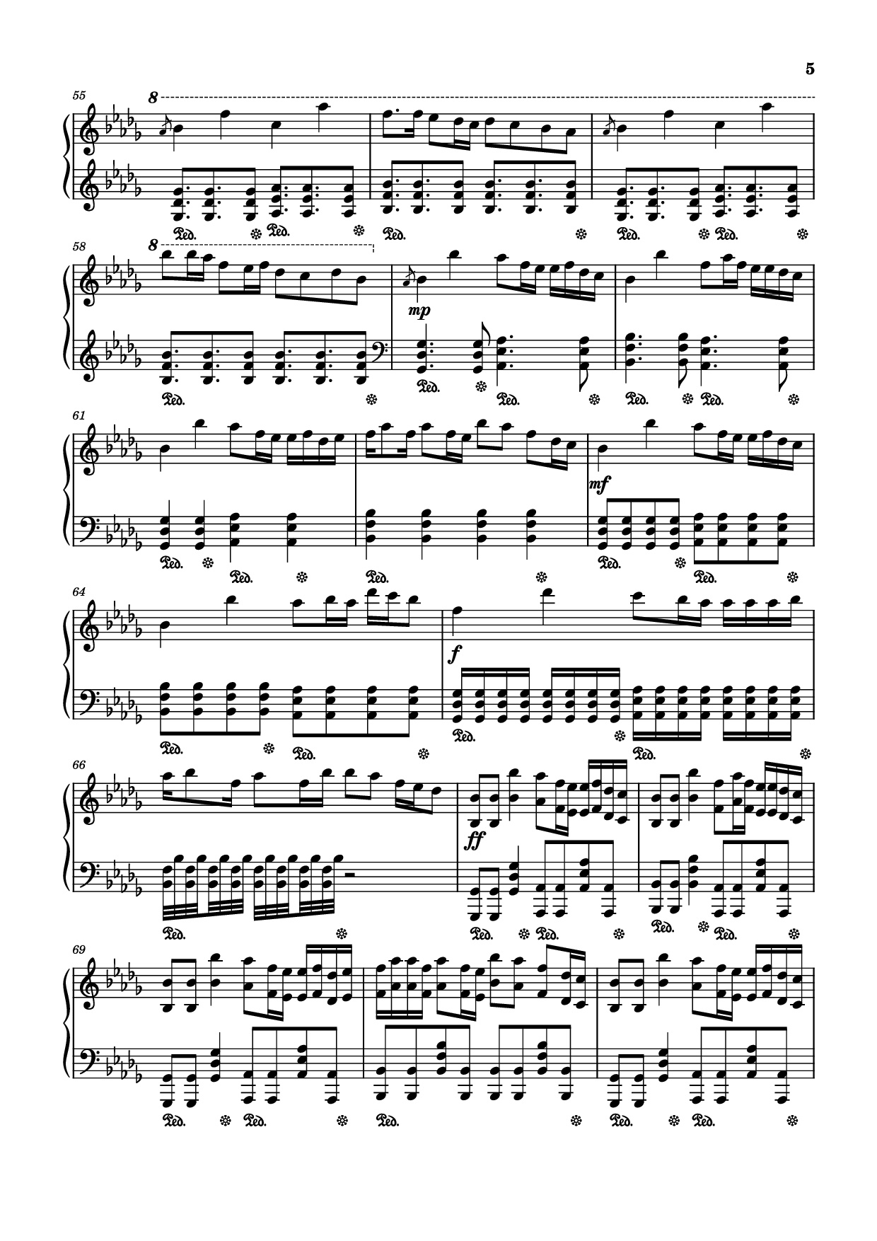 Trang 5 của Sheet nhạc PDF Piano bài hát Time Leaper Piano - Original by Hinkik