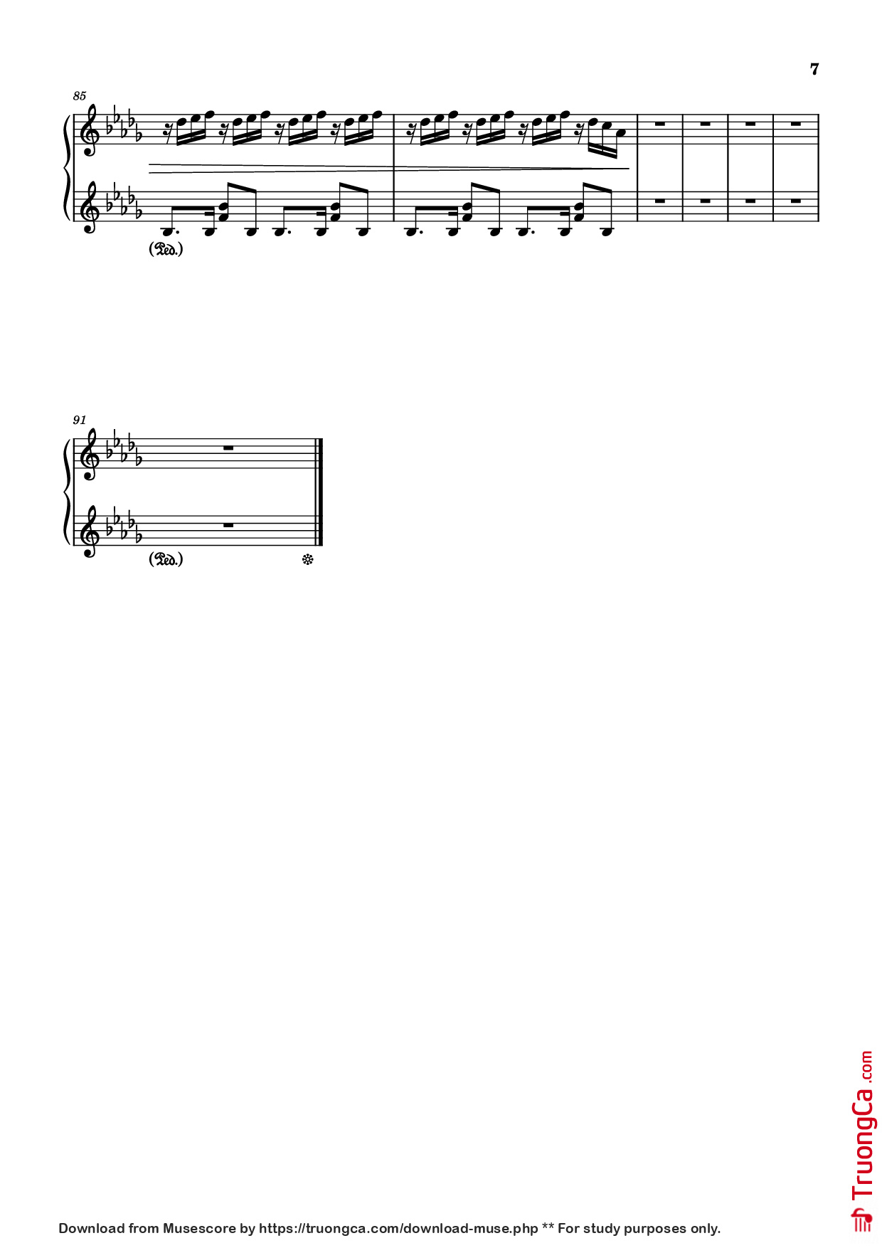 Trang 7 của Sheet nhạc PDF Piano bài hát Time Leaper Piano - Original by Hinkik