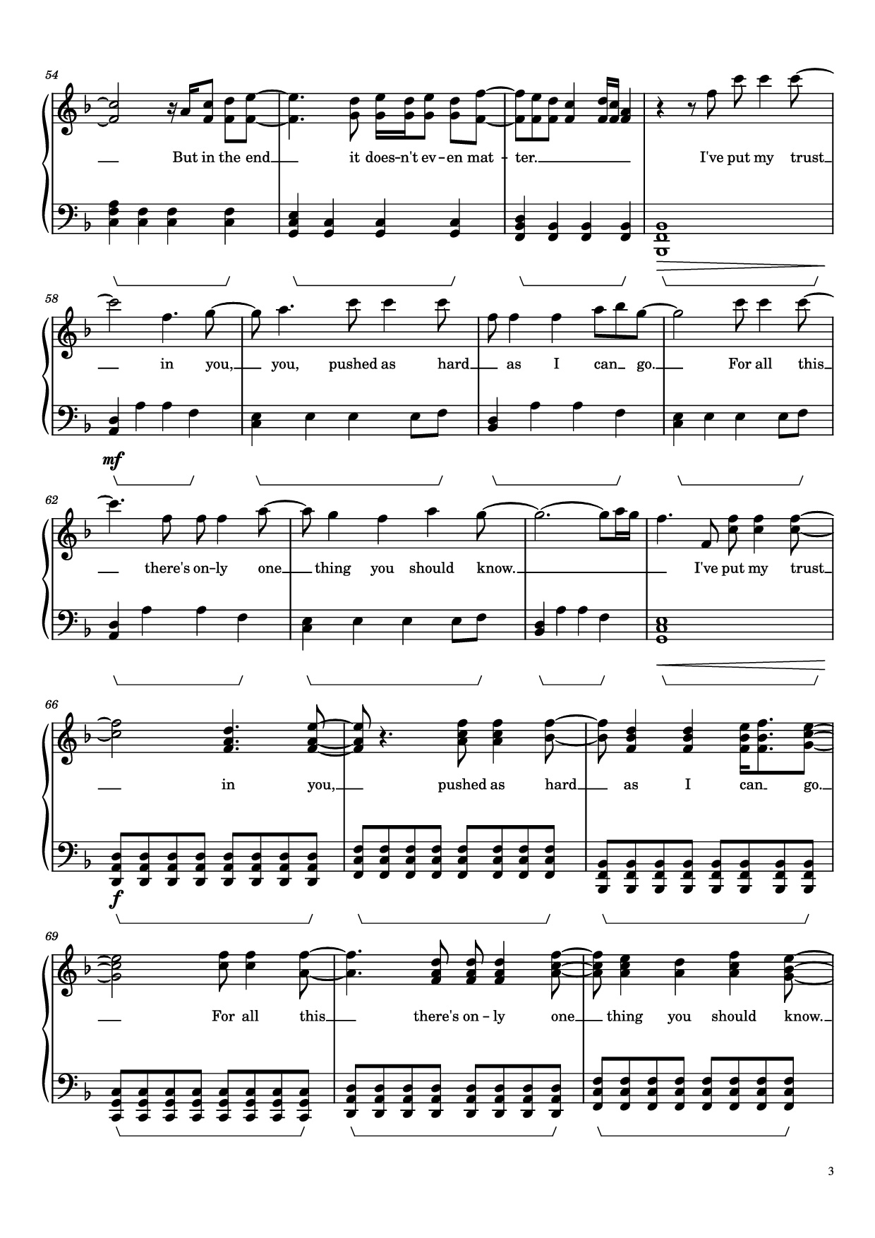 Trang 3 của Sheet nhạc PDF Piano bài hát In the End Piano - Linkin Park
