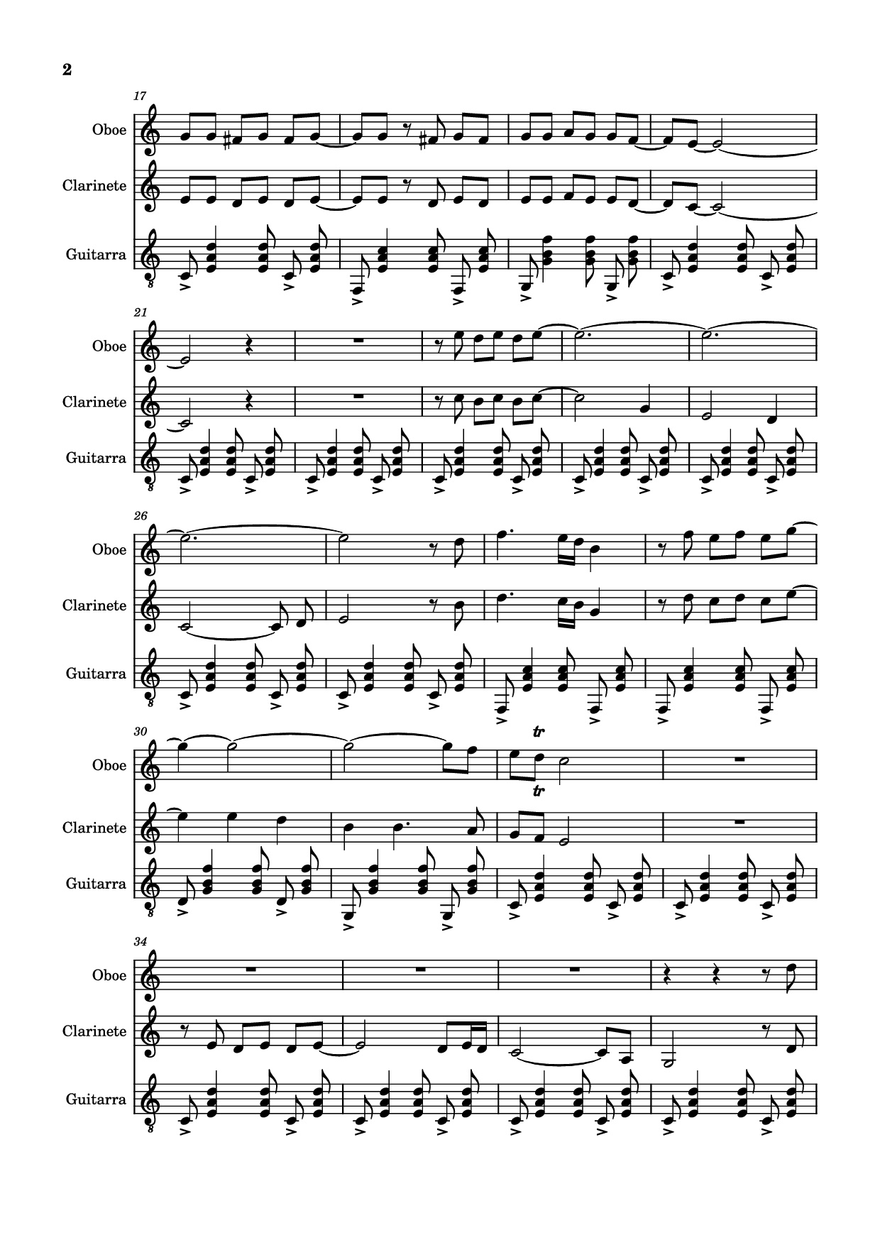 Trang 2 của Sheet nhạc PDF Guitar Tab bài hát Cucurrucucú Paloma Guitar TAB - Tomás Méndez / Arr: Jose Ossorio