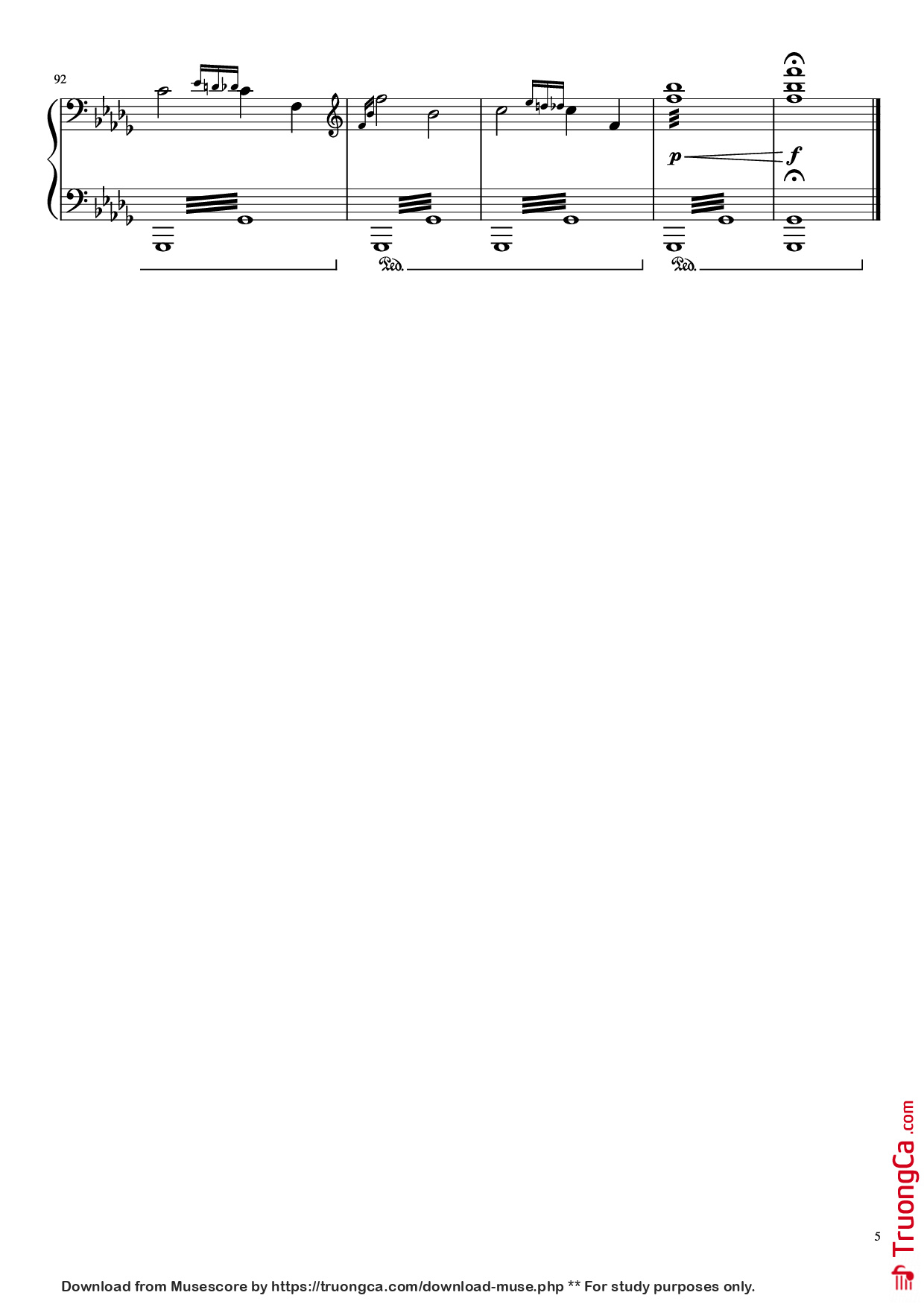 Trang 5 của Sheet nhạc PDF bài hát 圣诞快乐劳伦斯先生 Piano - 坂本龍一