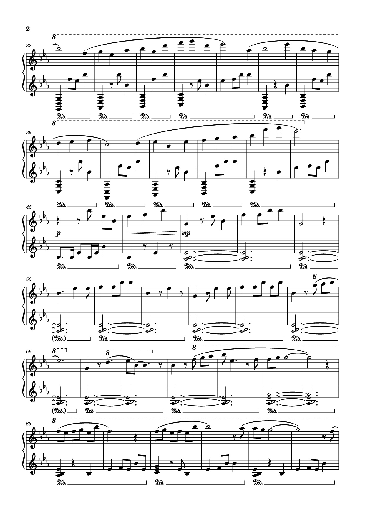 Trang 2 của Sheet nhạc PDF Piano bài hát Apathy - Umineko Piano - Arr: Daniel Duro Soto
